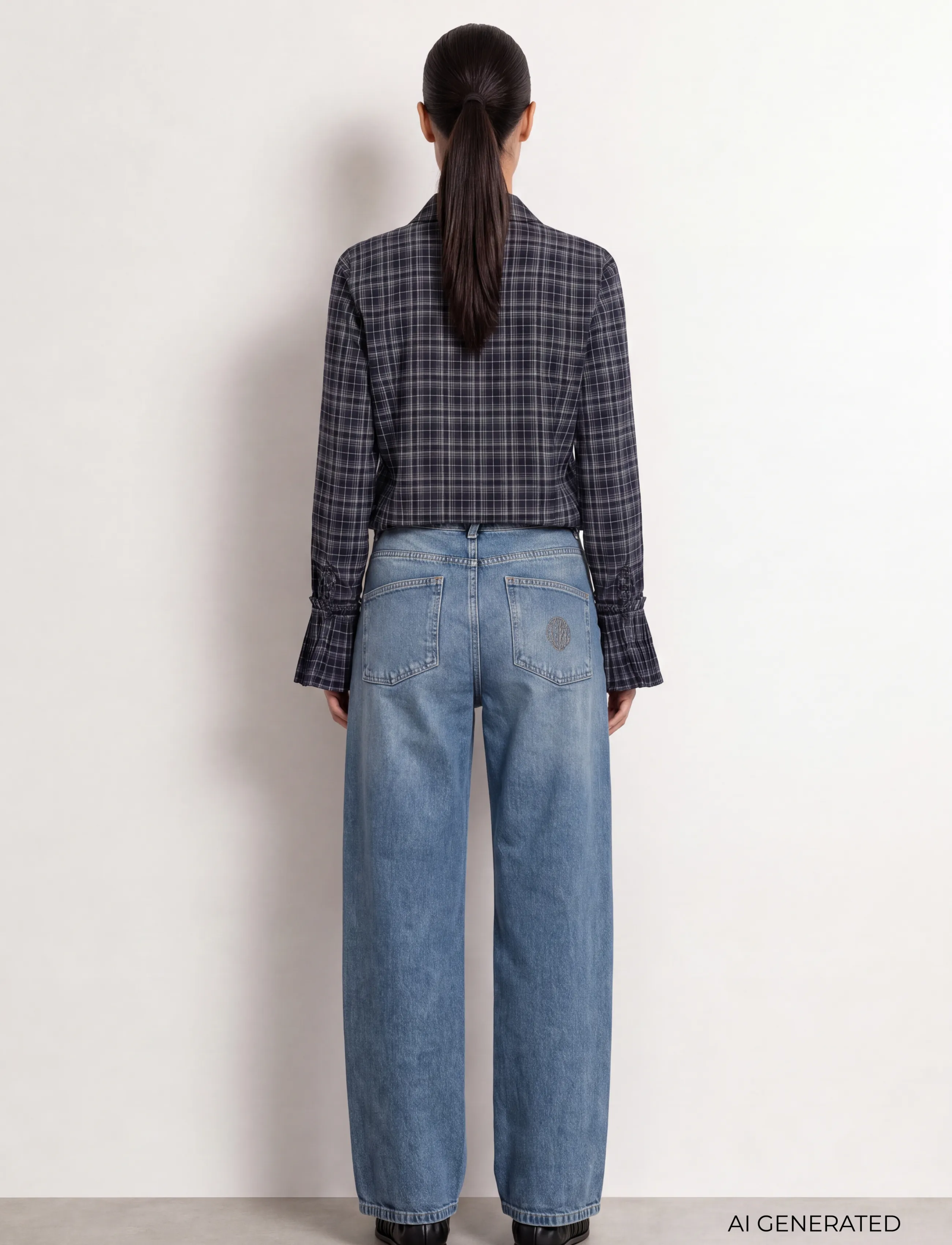 Levete Room - LR-TALMA - langærmede skjorter - 6995 dark navy combi - 5