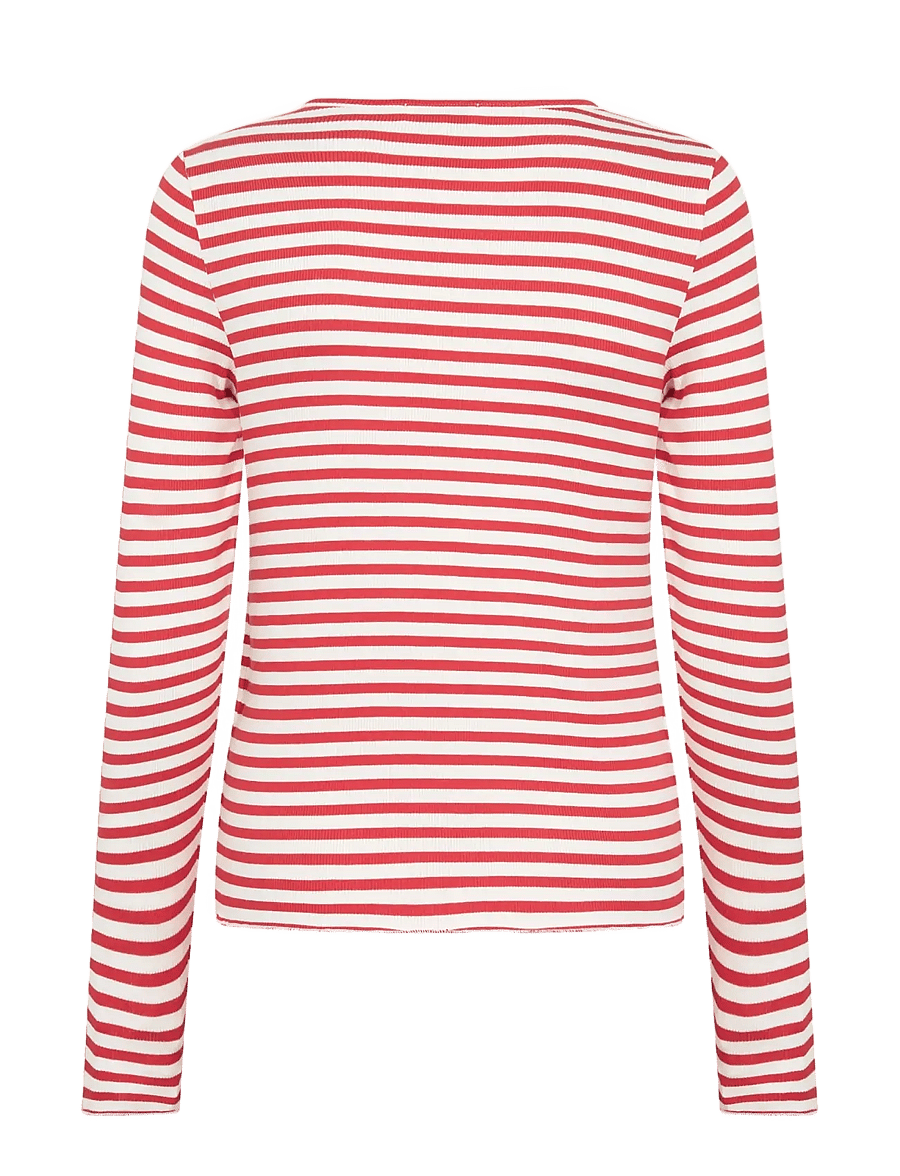 Levete Room - LR-IKA - langærmede toppe - 4970c - mars red combi - 2