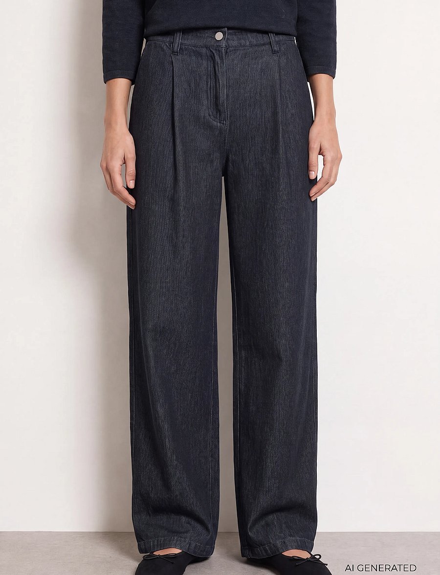 Levete Room - LR-TITUS - brede jeans - 2085 - mid blue denim - 3