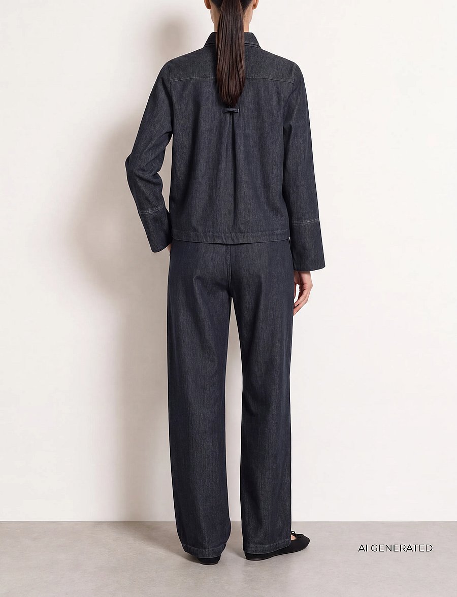 Levete Room - LR-TITUS - brede jeans - 2085 - mid blue denim - 4