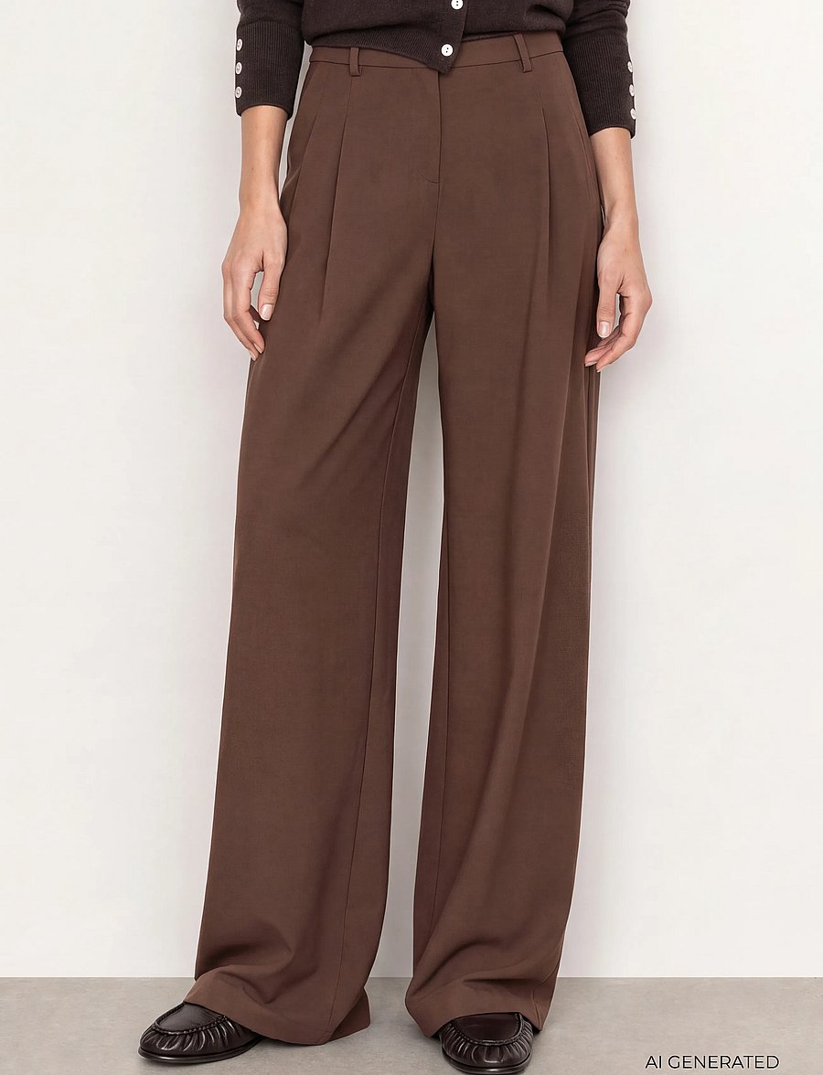 Levete Room - LR-PEETA - culottes - 8125 - fondue fudge - 3