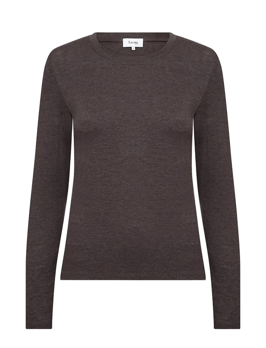 Levete Room - LR-JOSEPHINE - langärmlige tops - 98250 - after dark mel. - 1