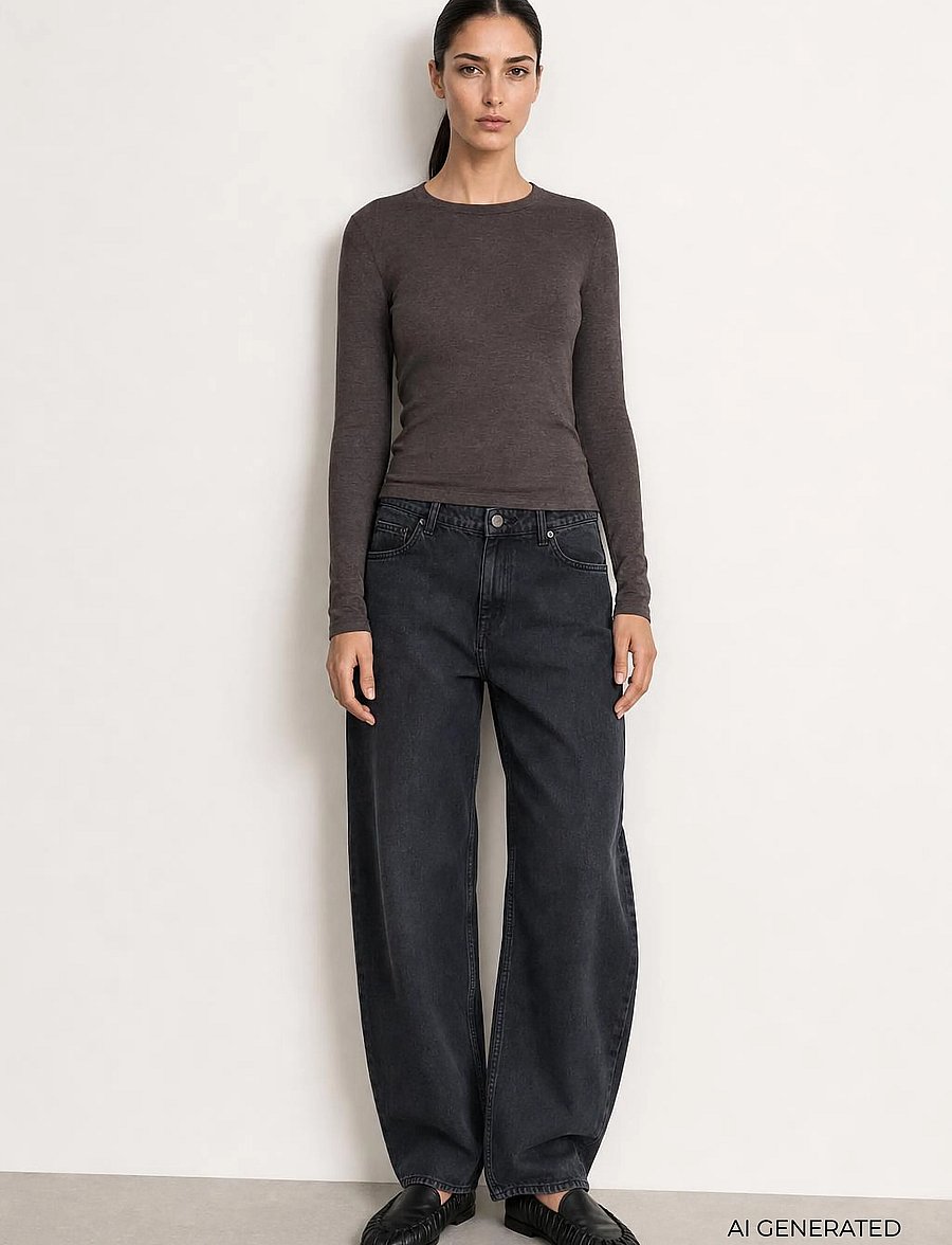 Levete Room - LR-JOSEPHINE - langärmlige tops - 98250 - after dark mel. - 3