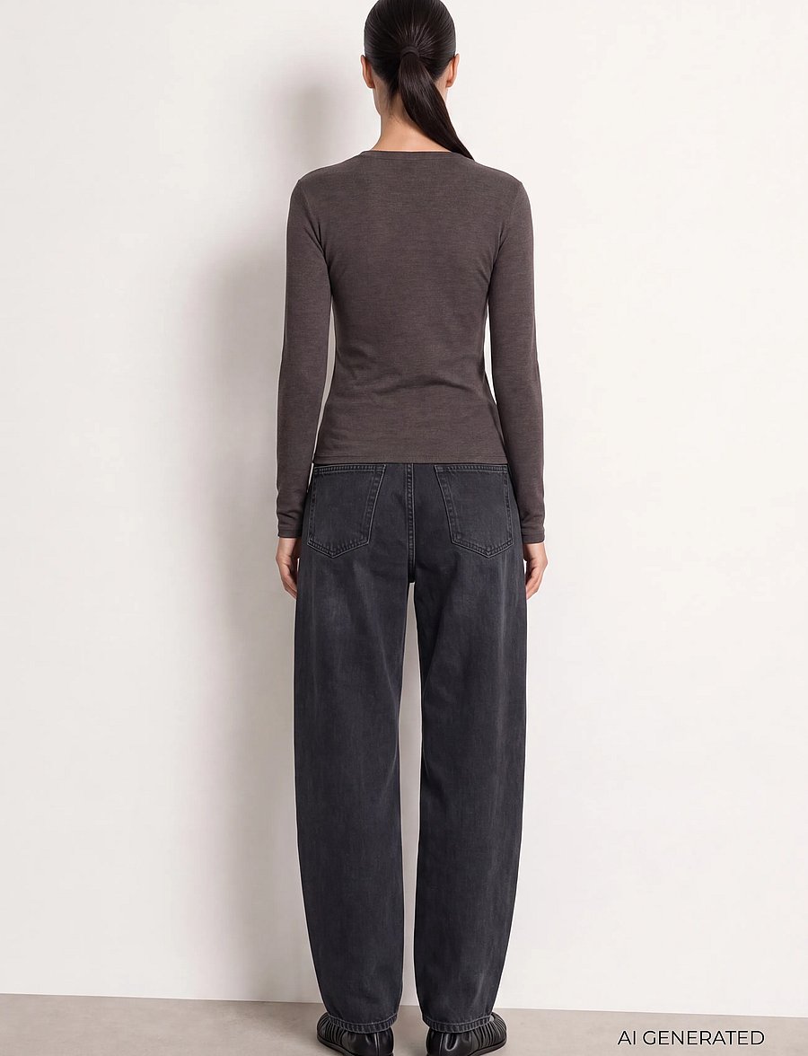 Levete Room - LR-JOSEPHINE - langärmlige tops - 98250 - after dark mel. - 5