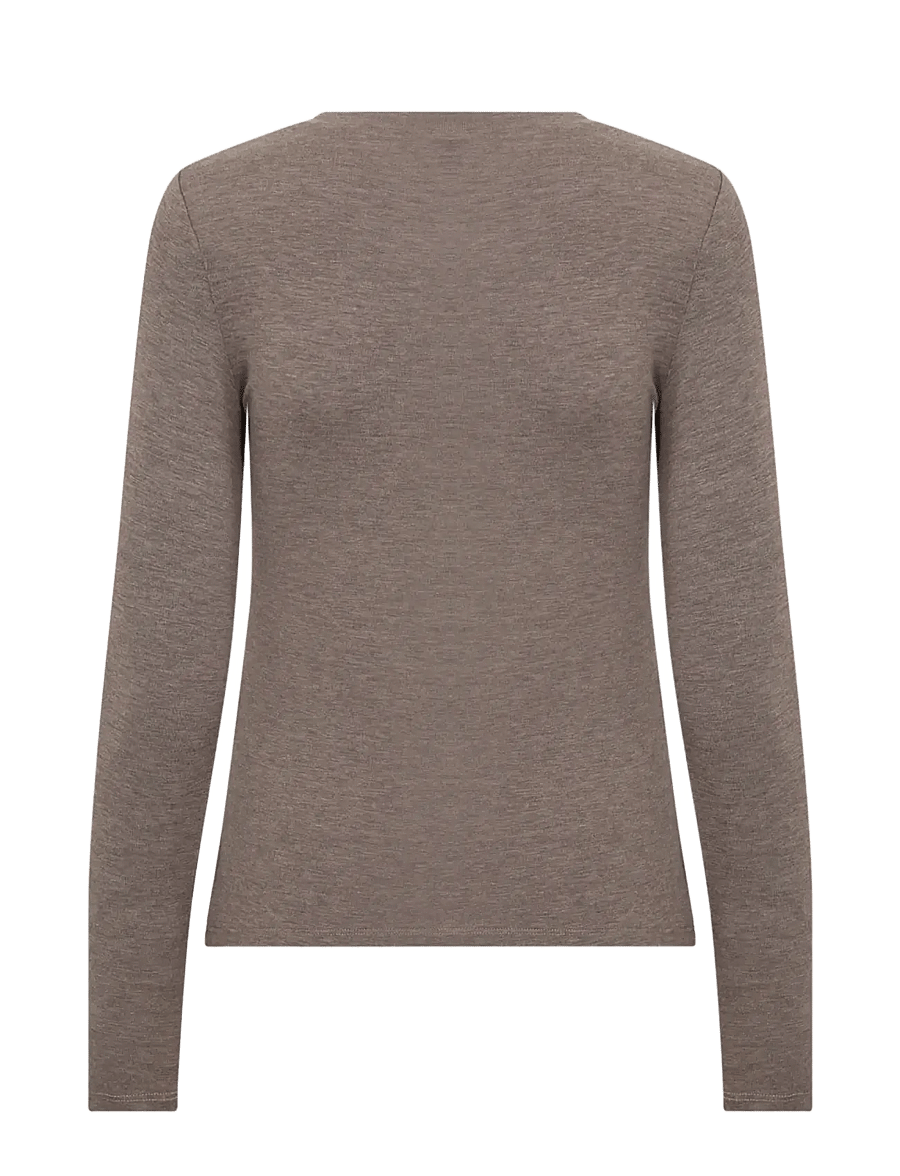 Levete Room - LR-JOSEPHINE - langärmlige tops - 98845 - falcon melange - 2