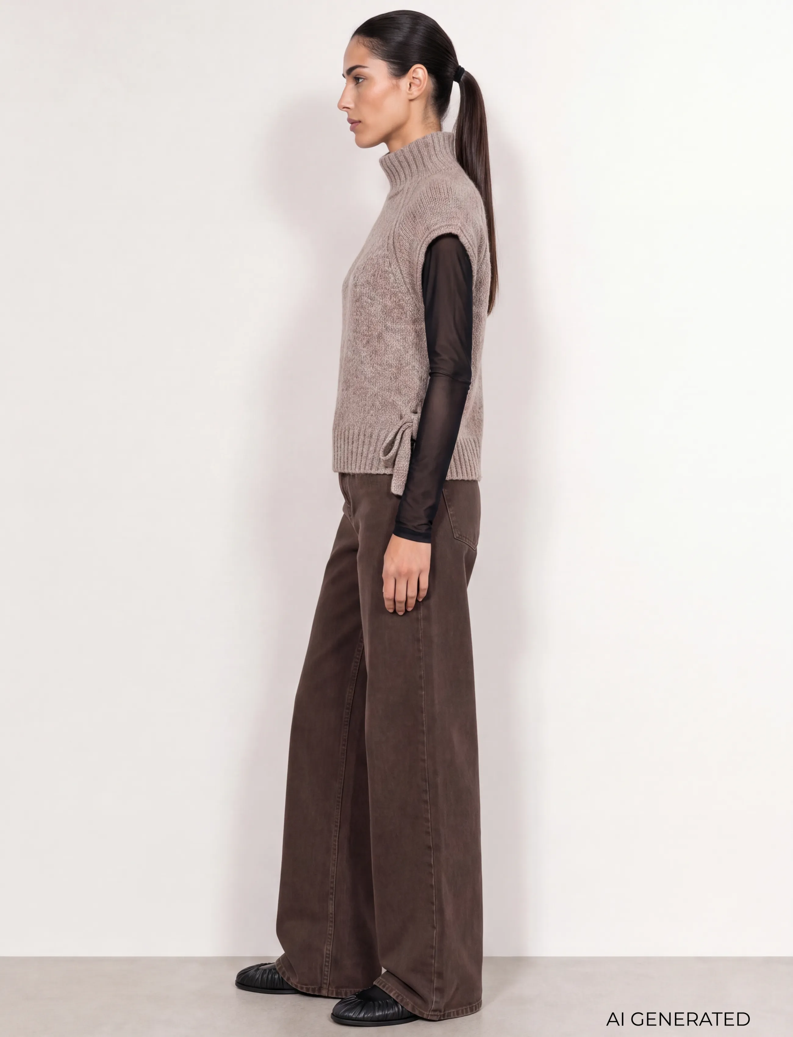 Levete Room - LR-TOGA - strikveste - 91020 - plaza taupe mel. - 3