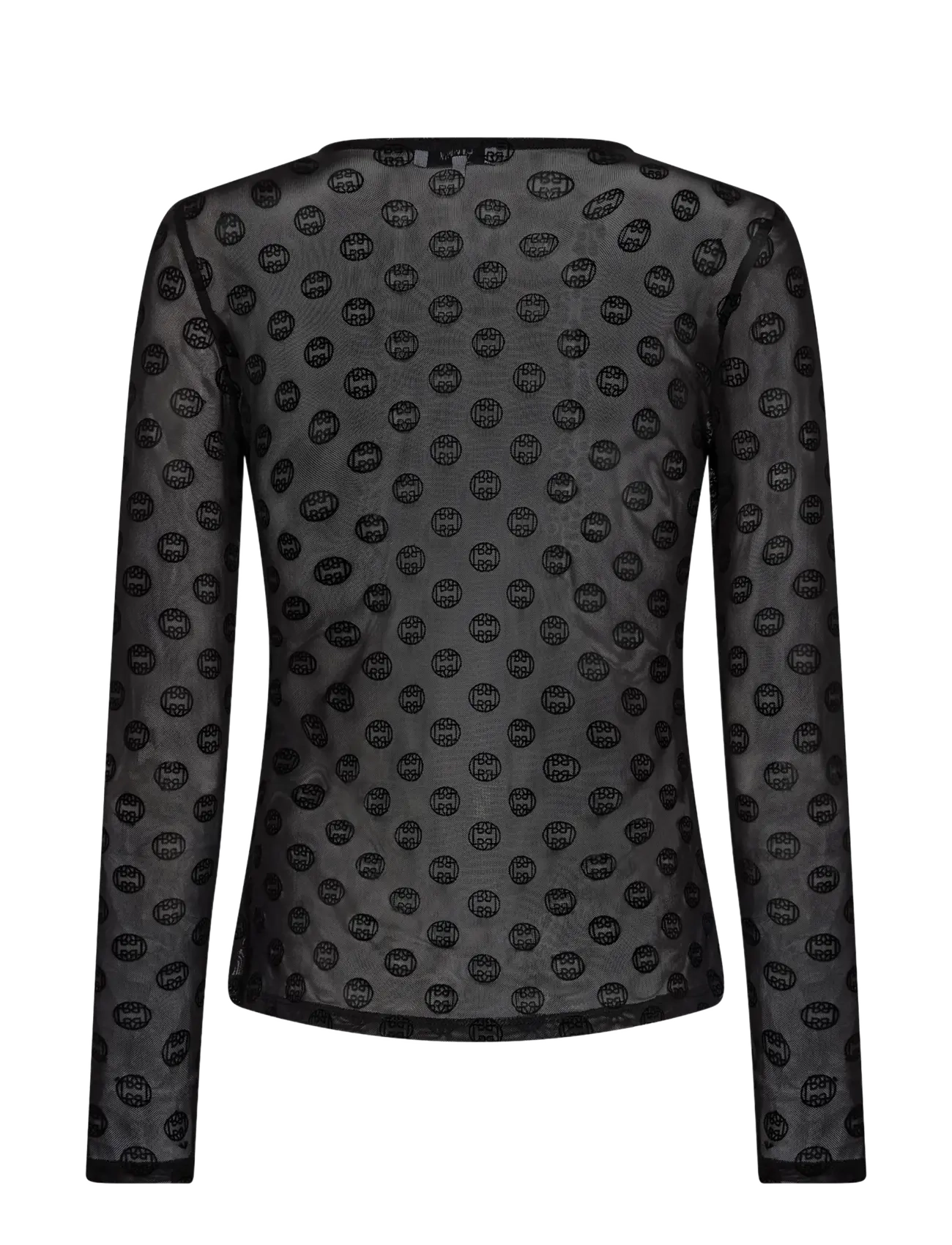 Levete Room - LR-TELA AOP - långärmade toppar - 9999 black combi - 2