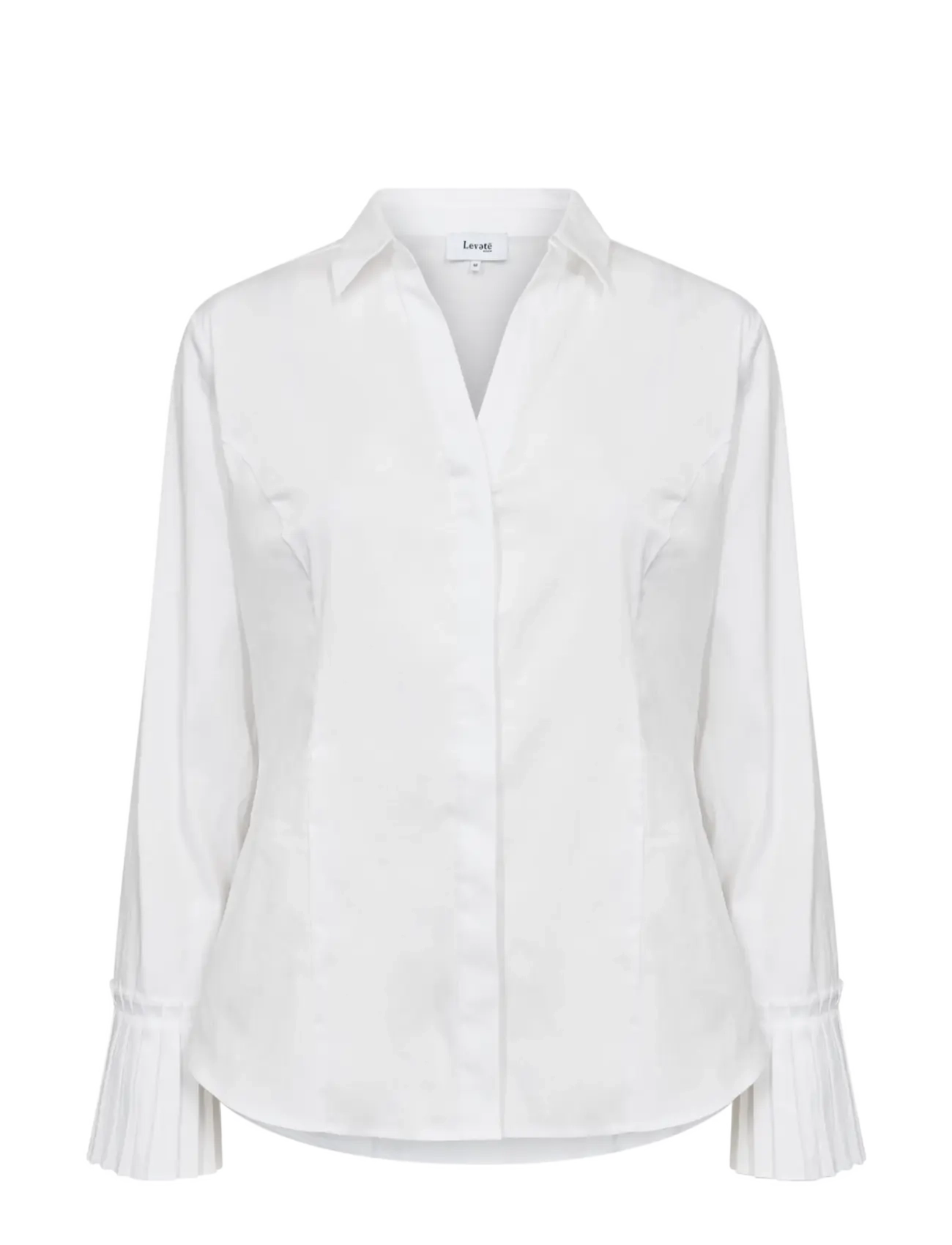 Levete Room - LR-ISLA SOLID - langärmlige hemden - 1000 white - 1