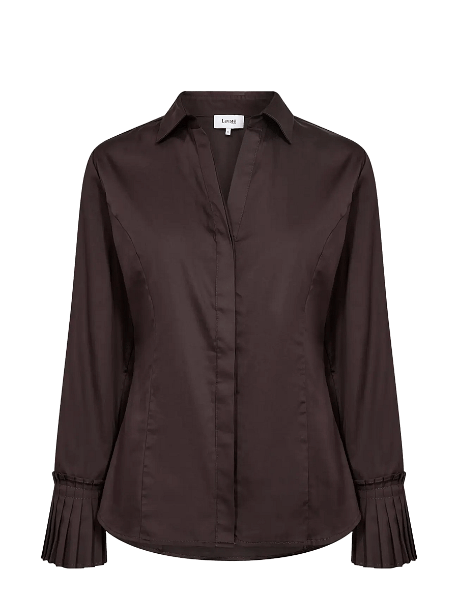 Levete Room - LR-ISLA SOLID - langärmlige hemden - 8250 - after dark - 1