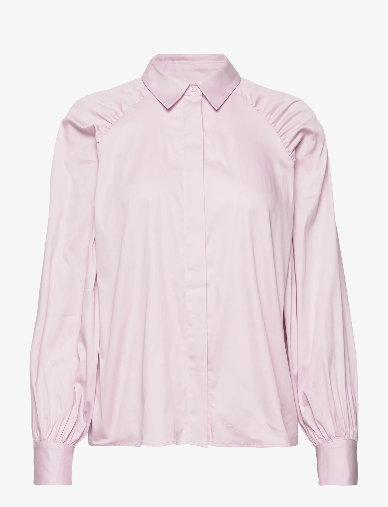 Levete Room - LR-ISLA SOLID - langærmede skjorter - l416 - ice pink - 0