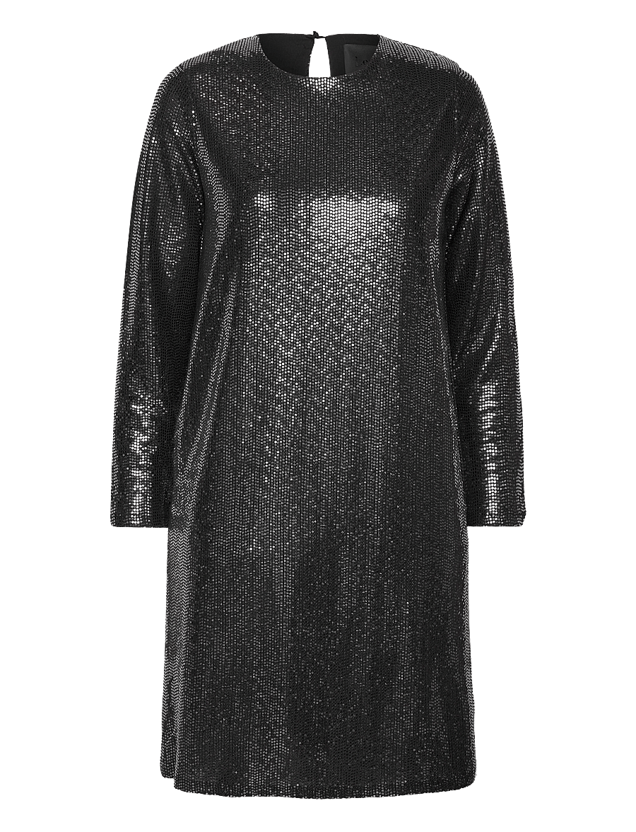 Levete Room - LR-EVELYN - midi dresses - c - black combi - 0