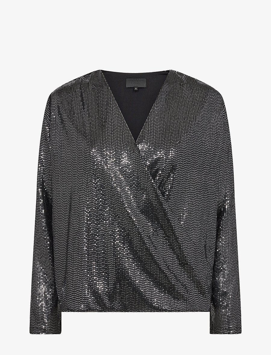 Levete Room - LR-EVELYN - pikkade varrukatega pluusid - c - black combi - 0