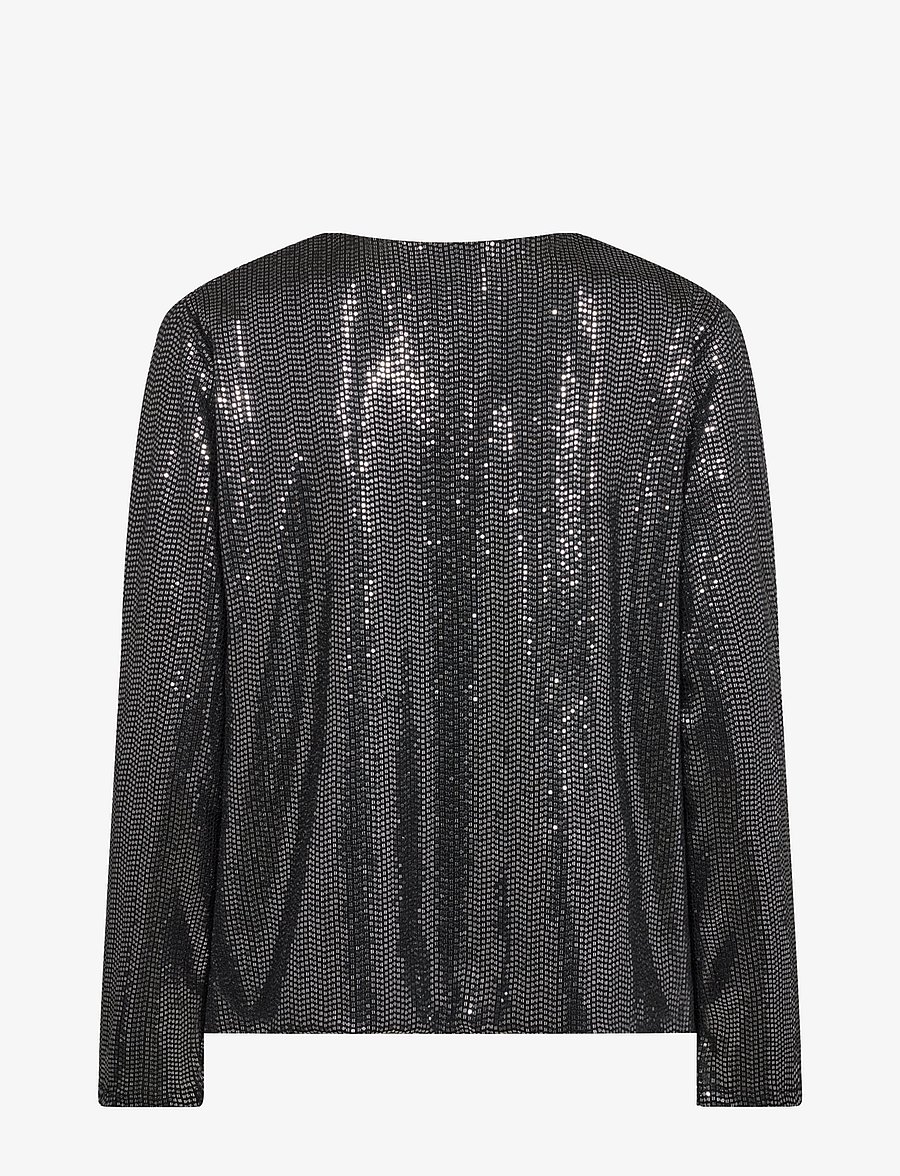 Levete Room - LR-EVELYN - pikkade varrukatega pluusid - c - black combi - 1