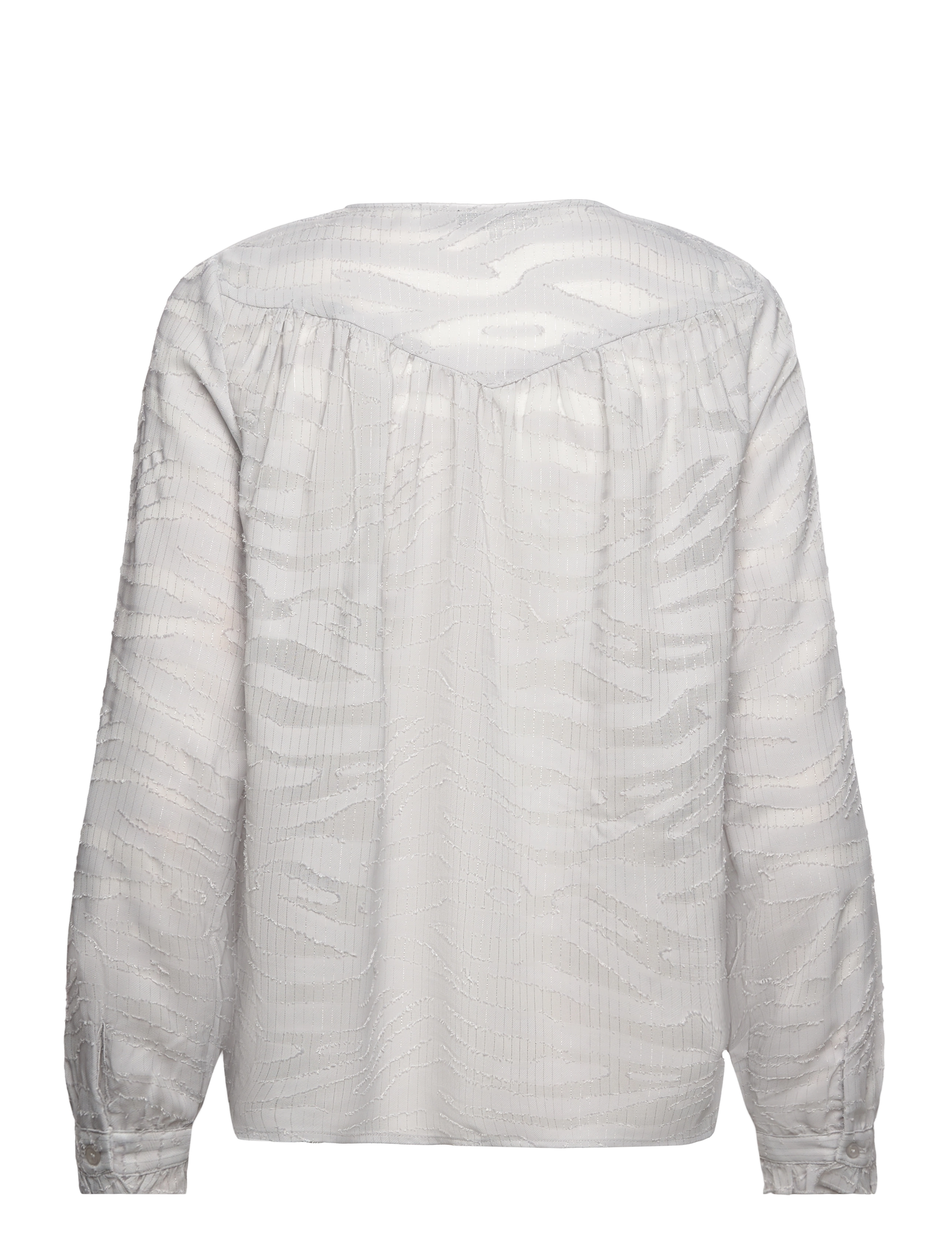 Levete Room - LR-ENYA - long-sleeved blouses - icey grey - 1