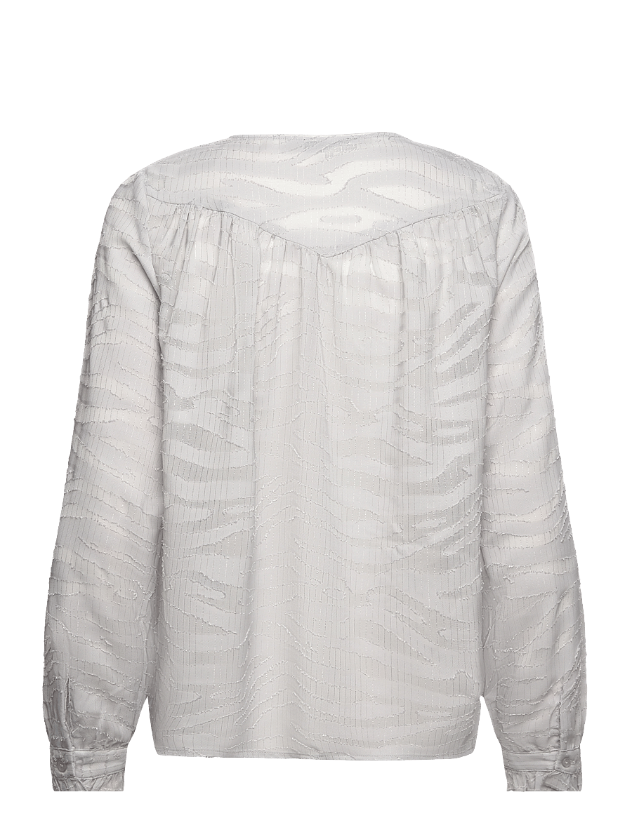 Levete Room - LR-ENYA - langærmede bluser - icey grey - 1