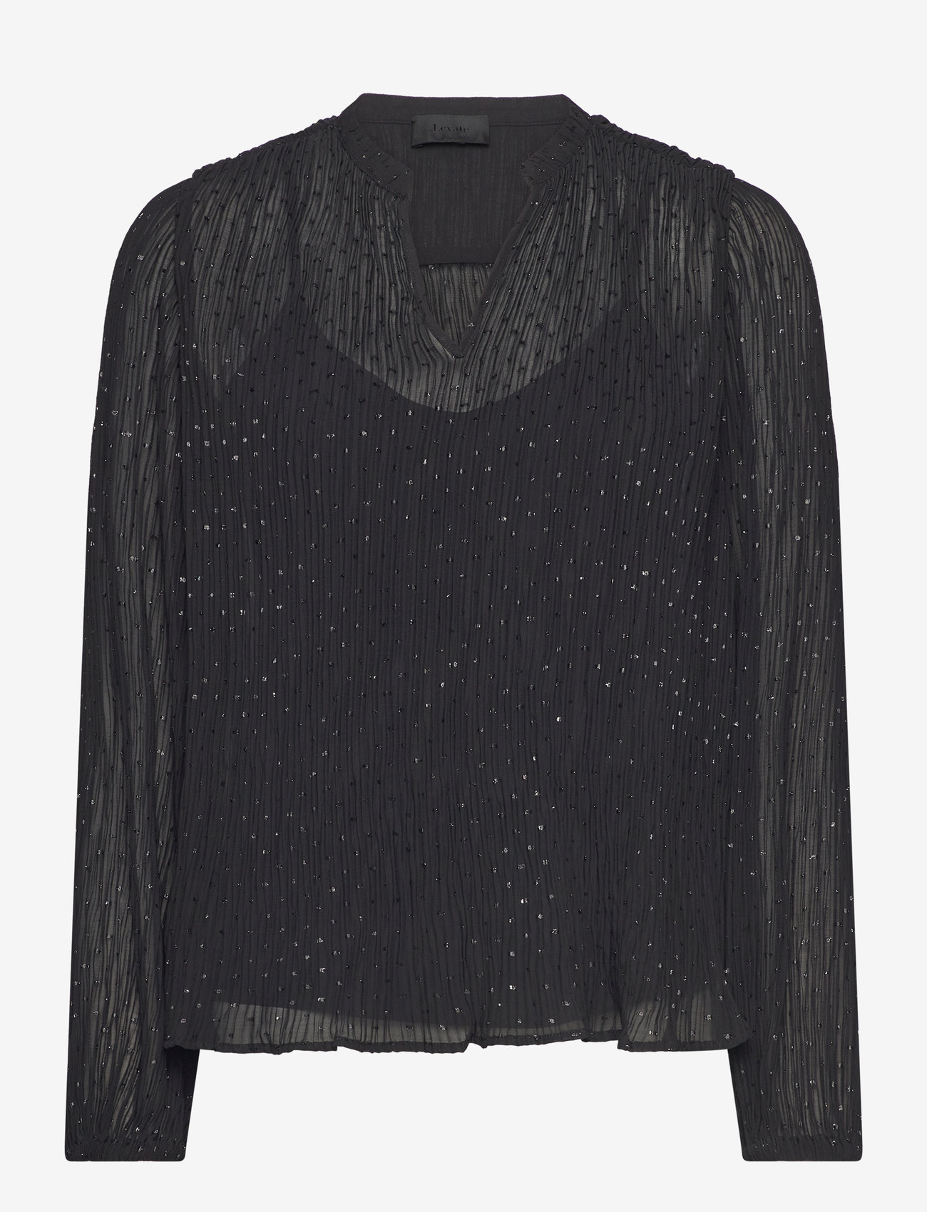 Levete Room - LR-EMMA - langärmlige blusen - c - black combi - 0