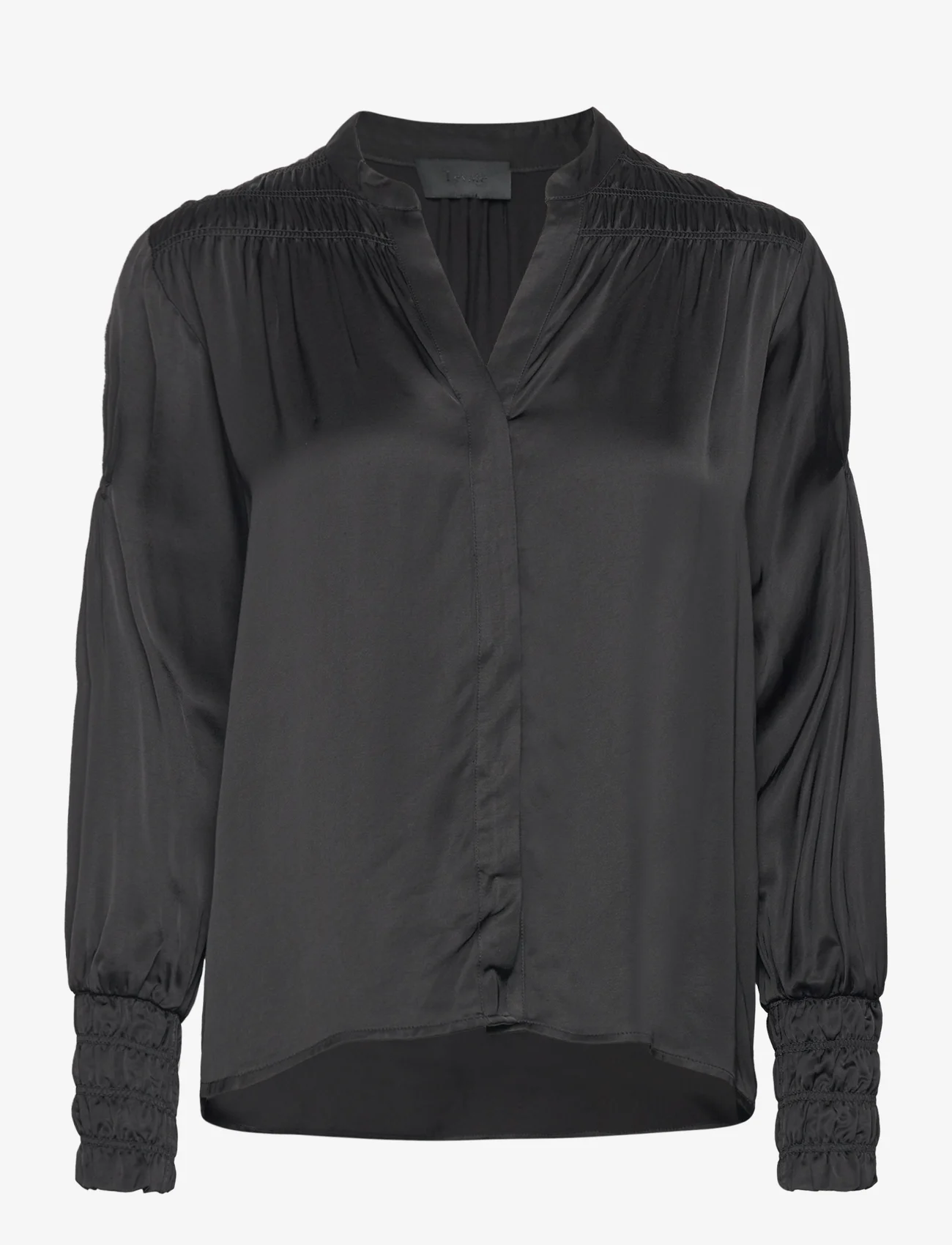 Levete Room - LR-ESTEL - long-sleeved blouses - black - 0