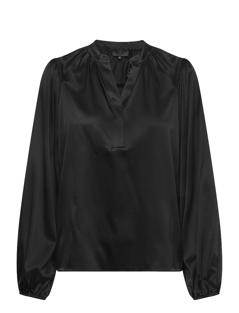 Levete Room - LR-DAKOTA - long sleeved blouses - black - 0