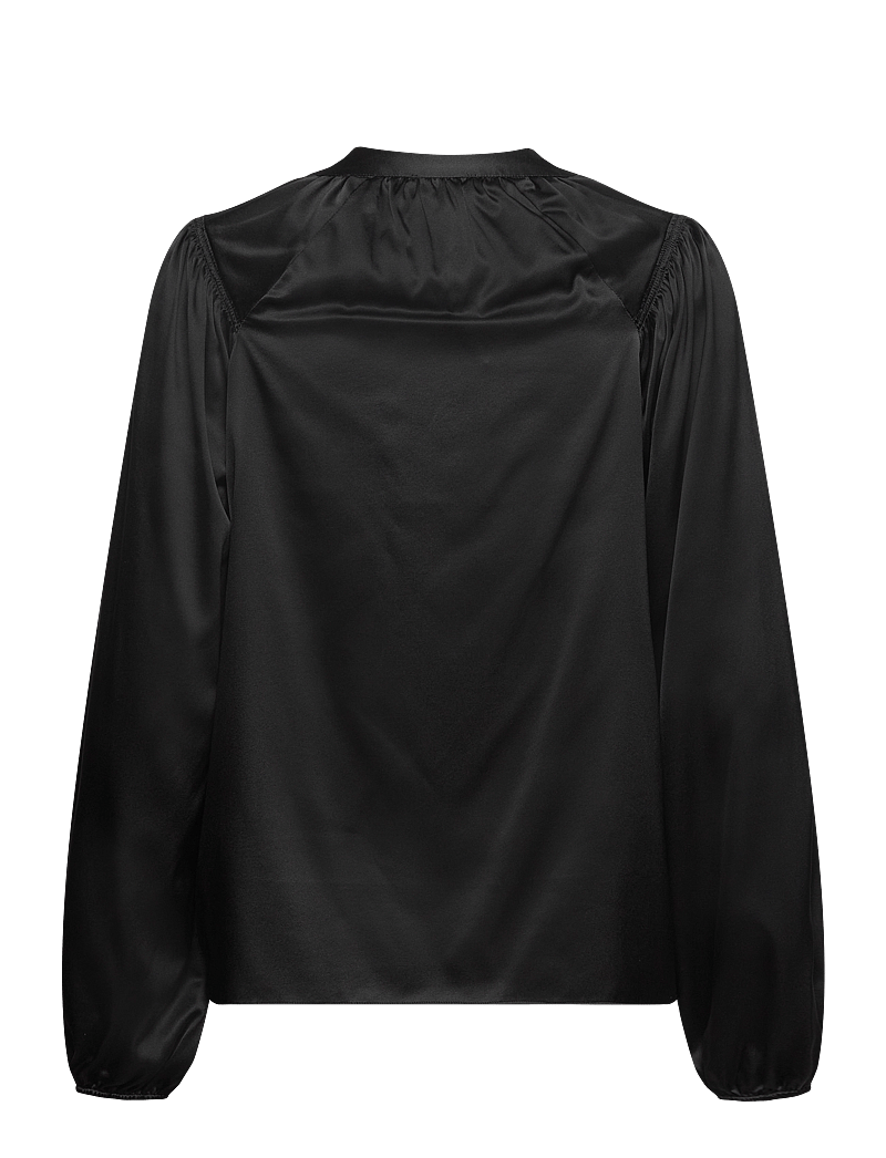Levete Room - LR-DAKOTA - long sleeved blouses - black - 1