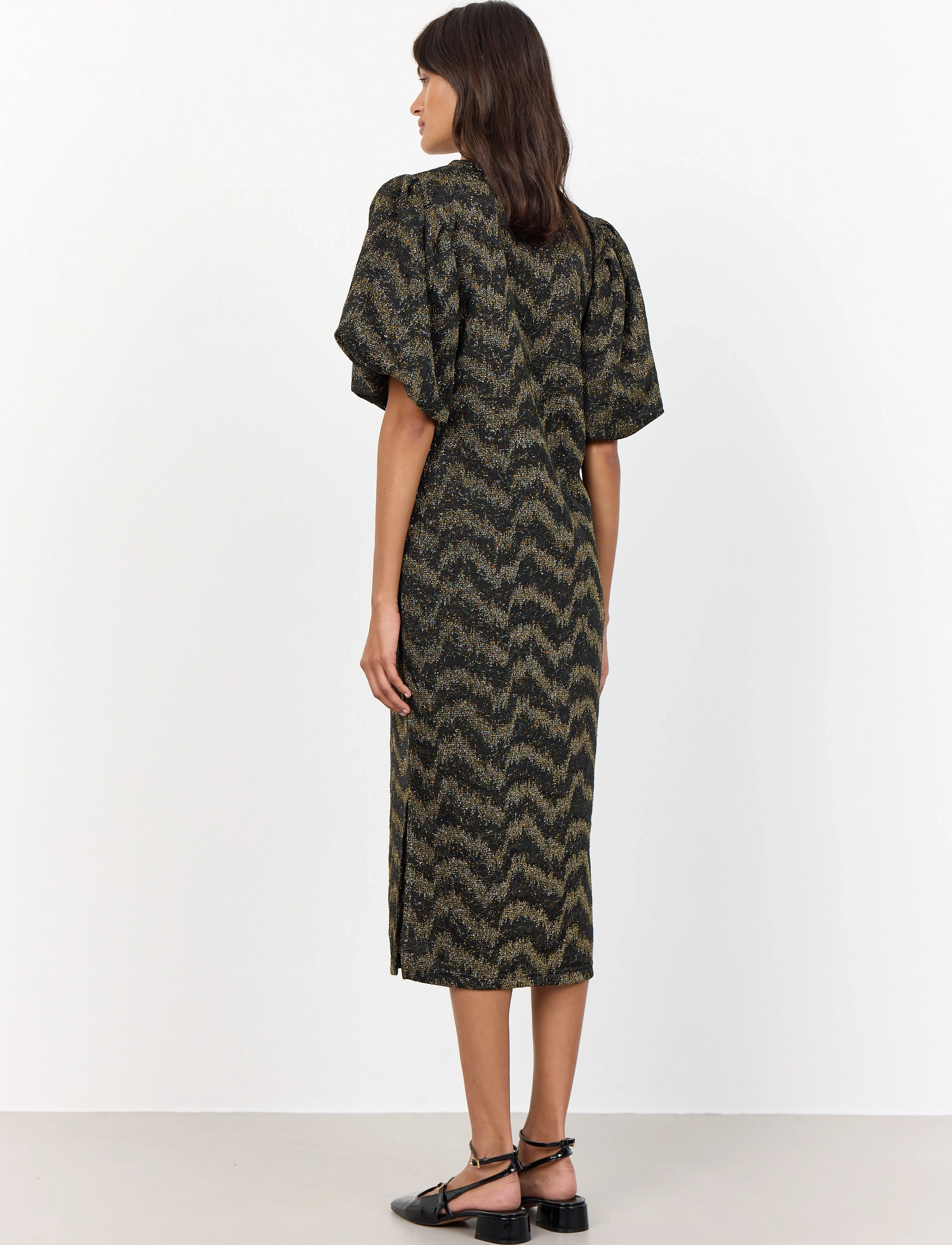 Levete Room - LR-JONE - midi-kleider - black combi - 4