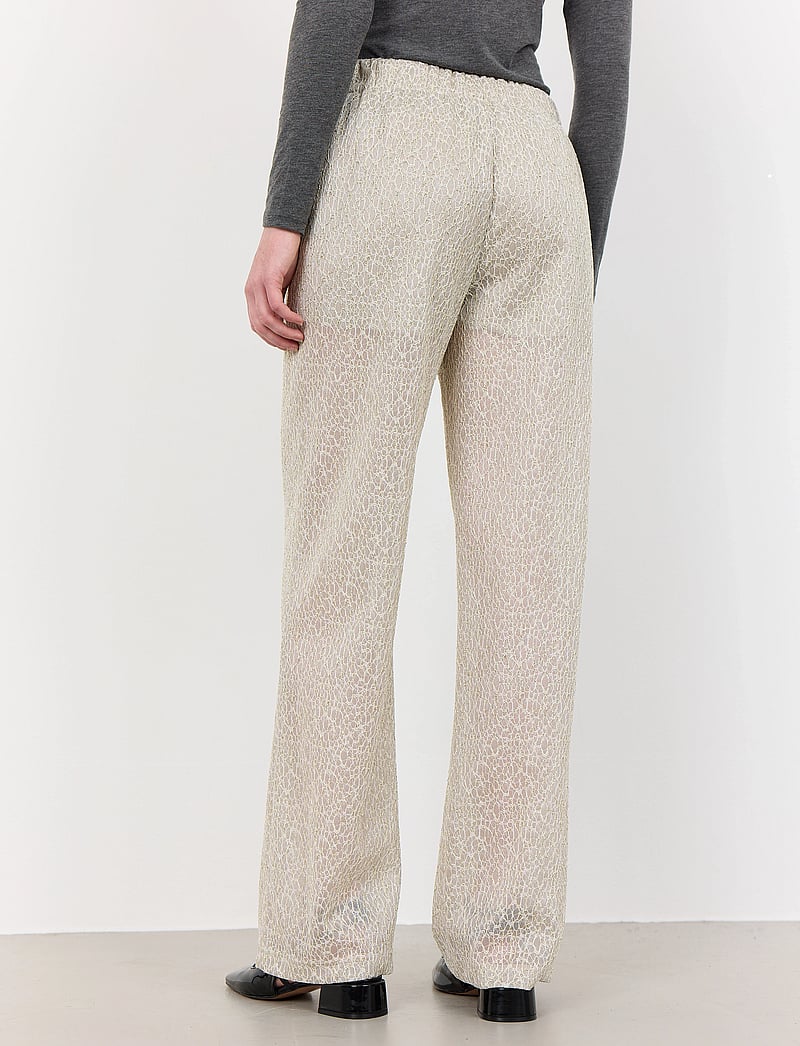 Levete Room - LR-JERRIE - bukser med brede ben - dove combi - 4