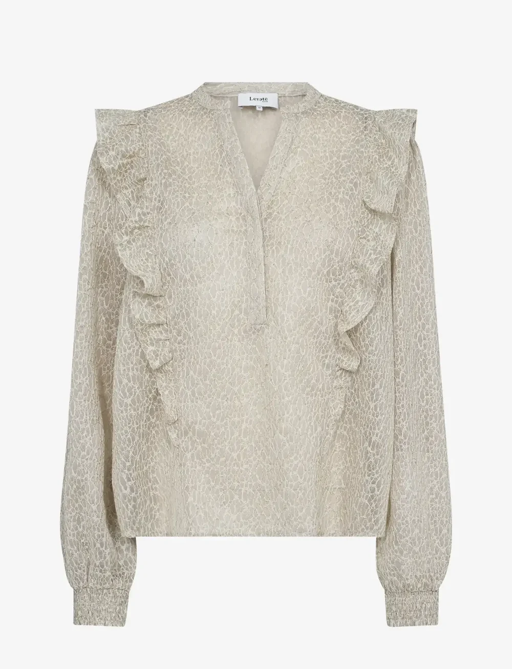 Levete Room - LR-JERRIE - långärmade blusar - dove combi - 1