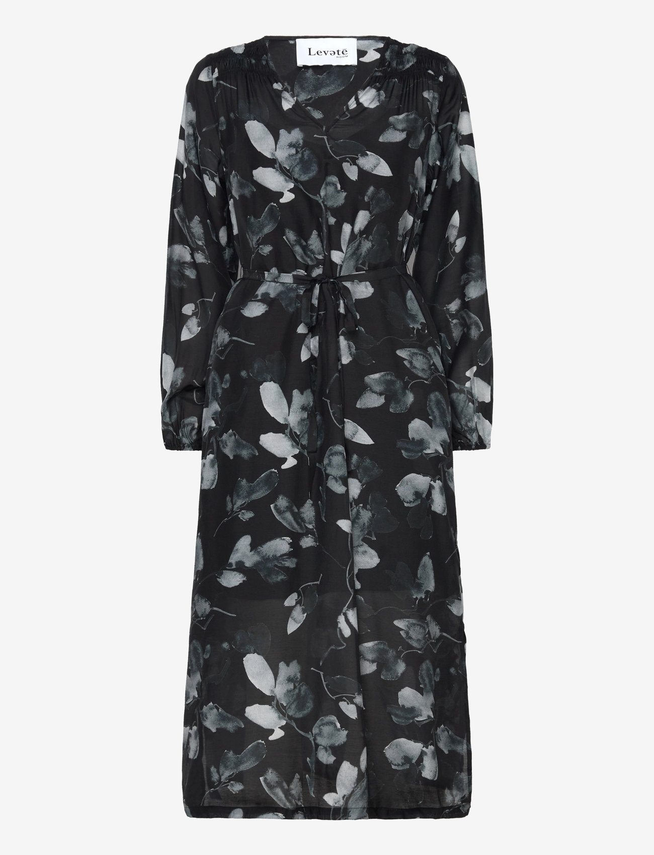 Levete Room - LR-JONNICA - midiklänningar - black combi - 1