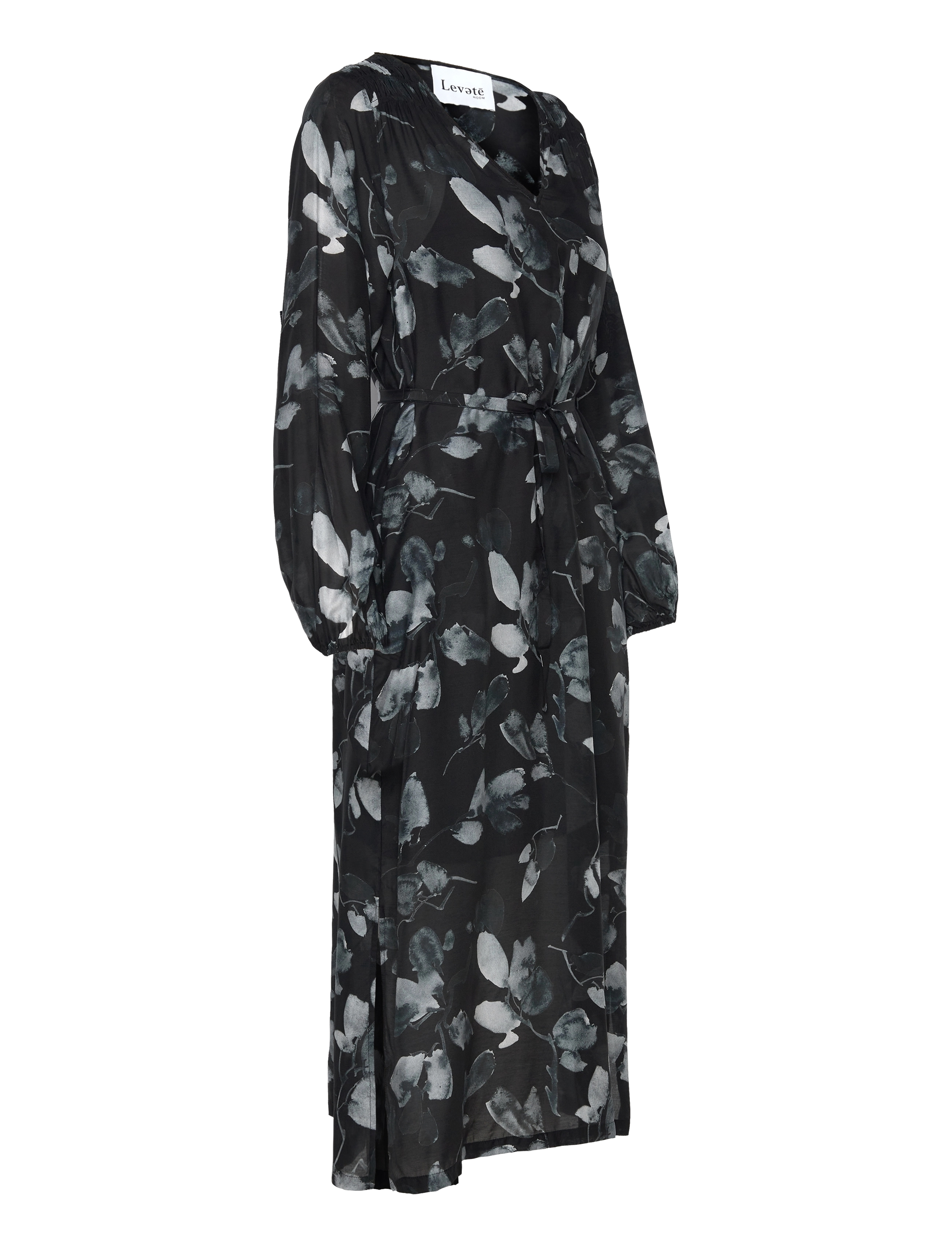 Levete Room - LR-JONNICA - midikleidid - black combi - 3