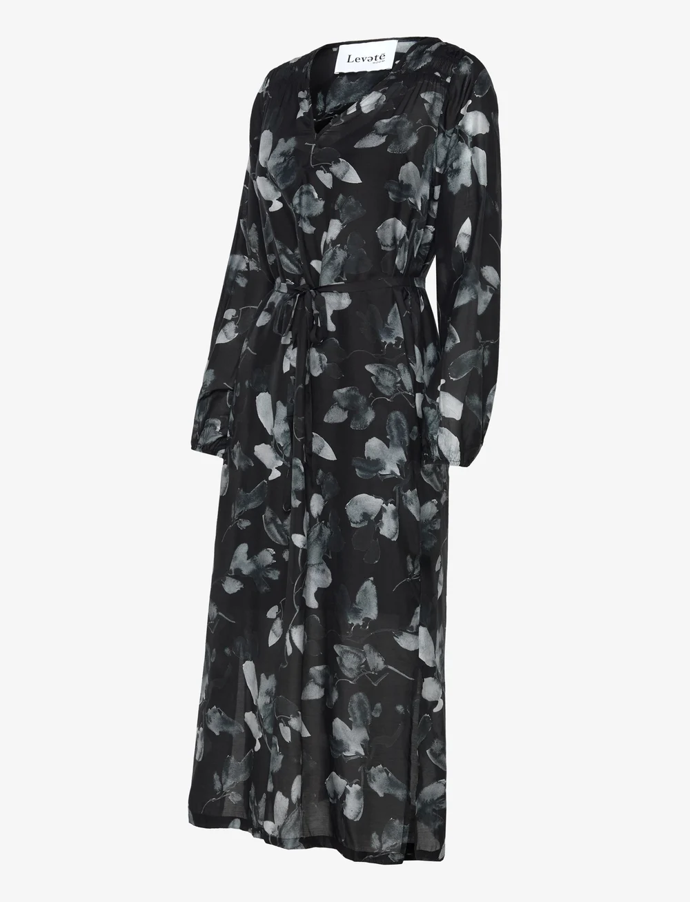 Levete Room - LR-JONNICA - midi kjoler - black combi - 4