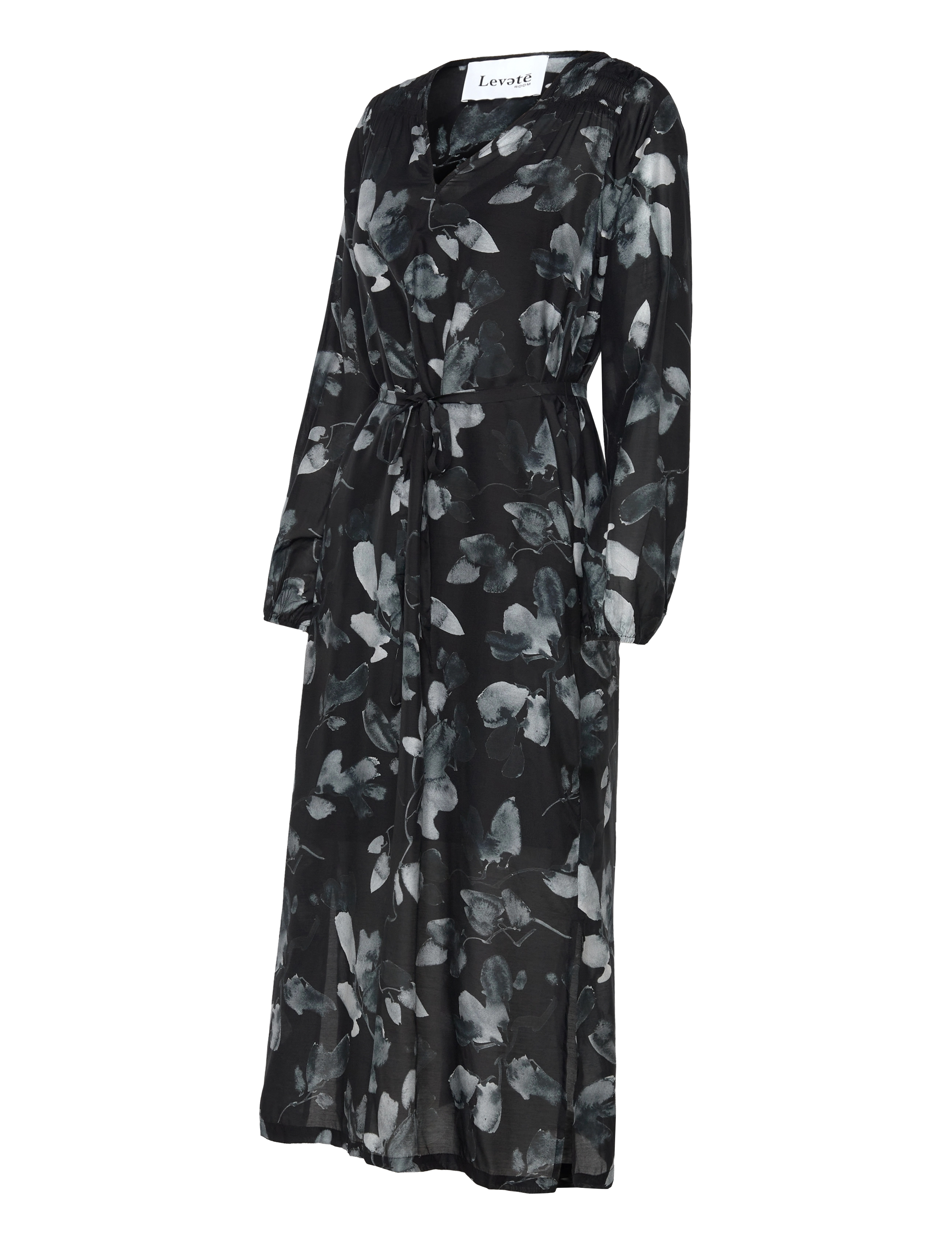 Levete Room - LR-JONNICA - midikleidid - black combi - 4