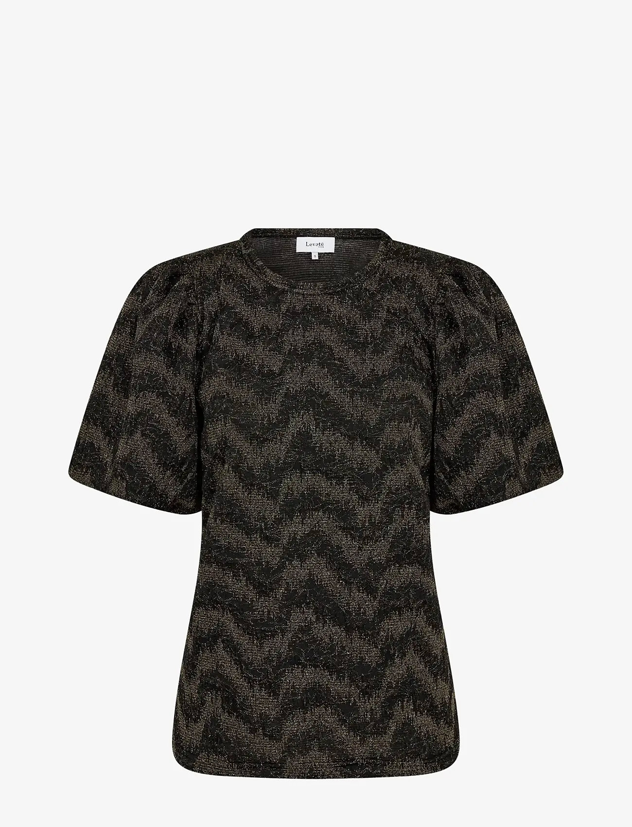 Levete Room - LR-JONE - lühikeste varrukatega pluusid - black combi - 0