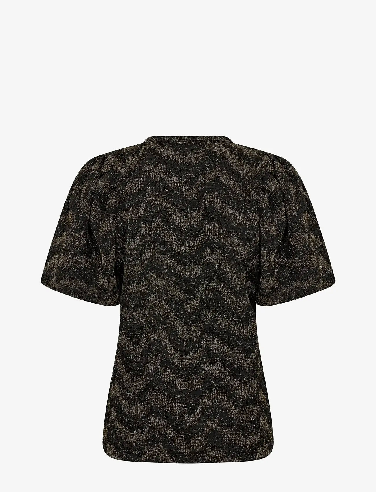 Levete Room - LR-JONE - lühikeste varrukatega pluusid - black combi - 1