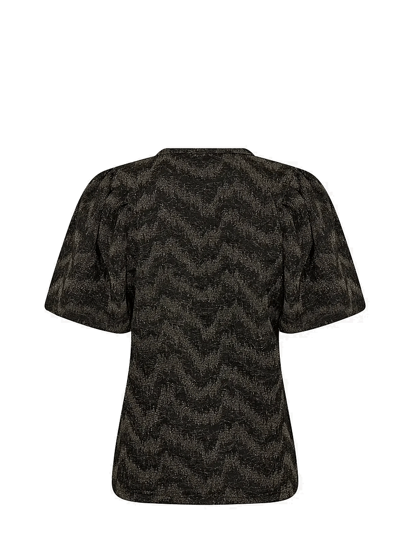 Levete Room - LR-JONE - kortärmade blusar - black combi - 2