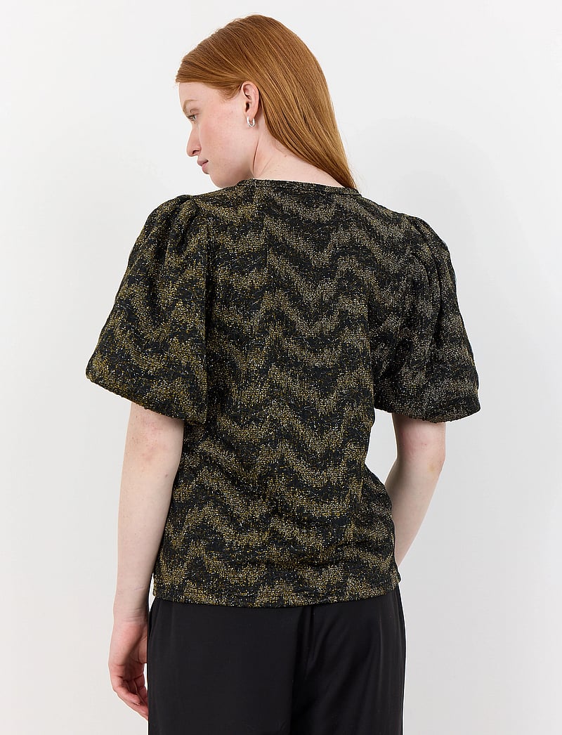 Levete Room - LR-JONE - kortärmade blusar - black combi - 5