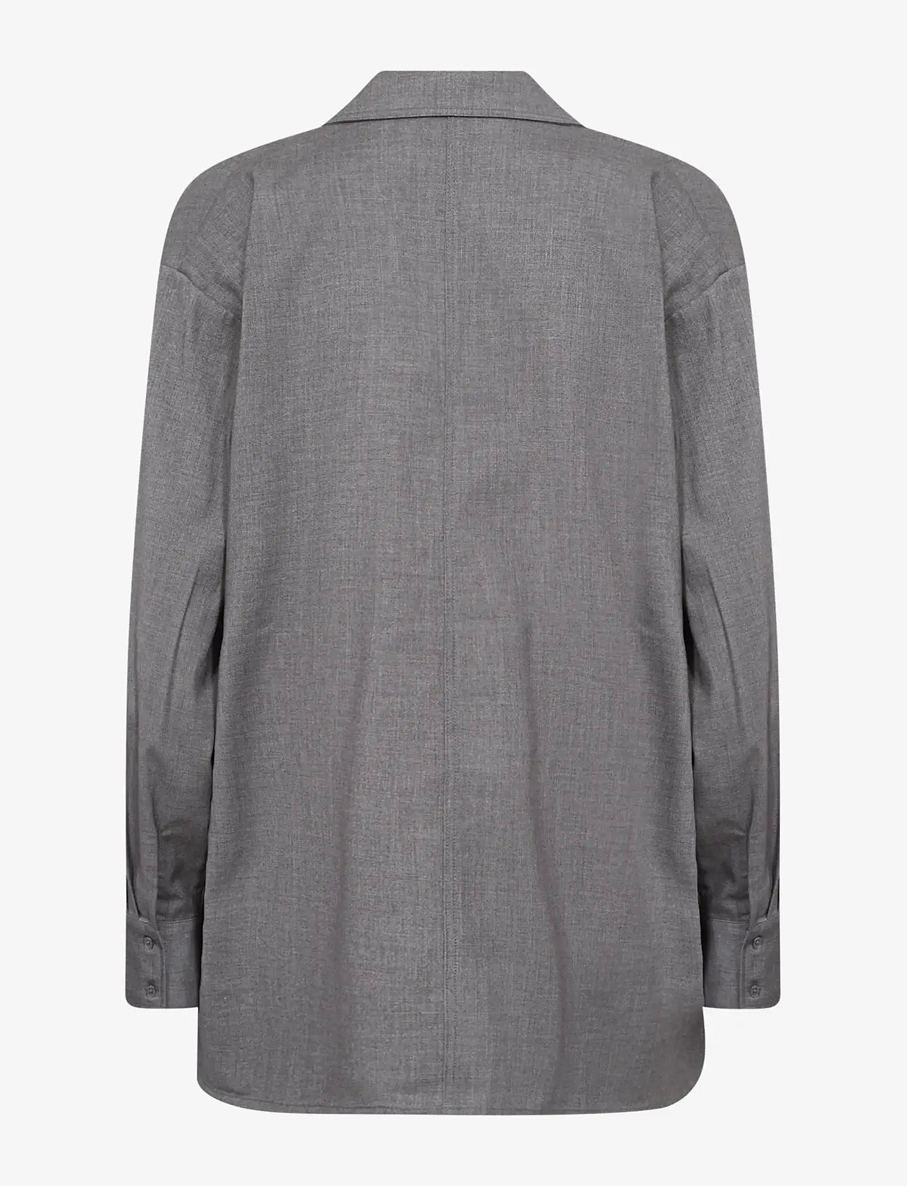 Levete Room - LR-JAIMA - langærmede skjorter - lava smoke melange - 1