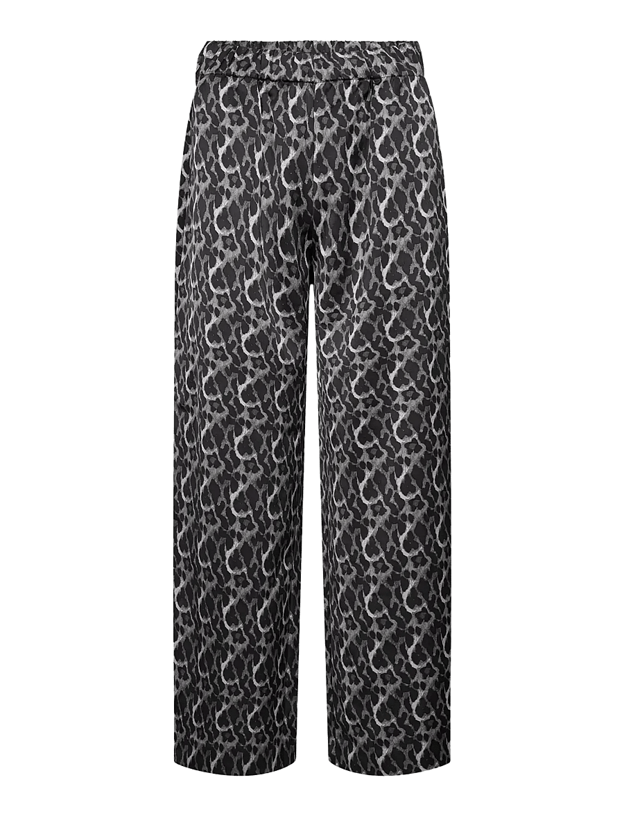 Levete Room - LR-ULANI - wide leg trousers - 9480c volcanic ash combi - 1
