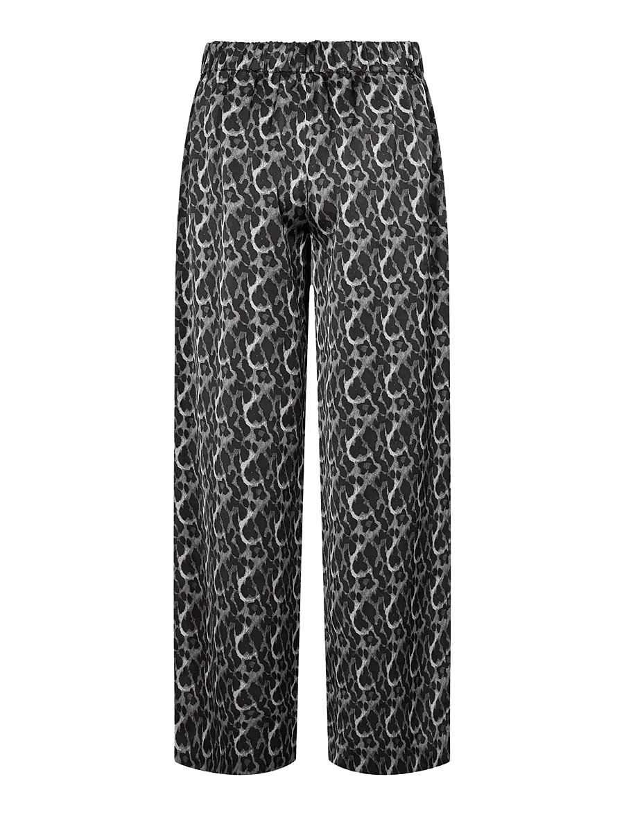 Levete Room - LR-ULANI - wide leg trousers - 9480c volcanic ash combi - 2