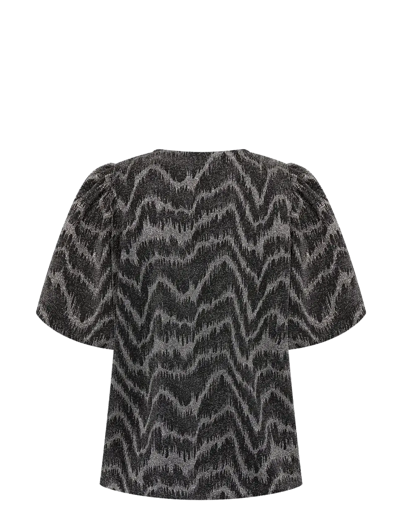 Levete Room - LR-URSA - kortærmede bluser - 9999 black combi - 2