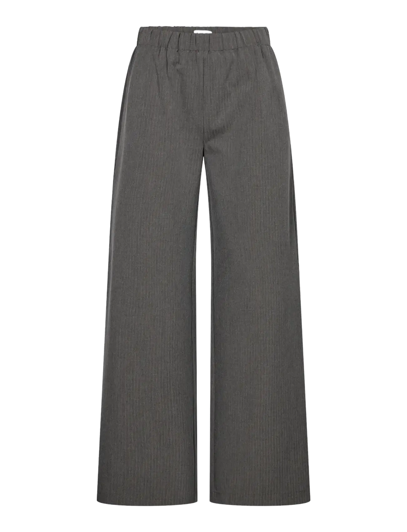 Levete Room - LR-UNITY - bukser med brede ben - 99906c - dark grey mel. combi - 1