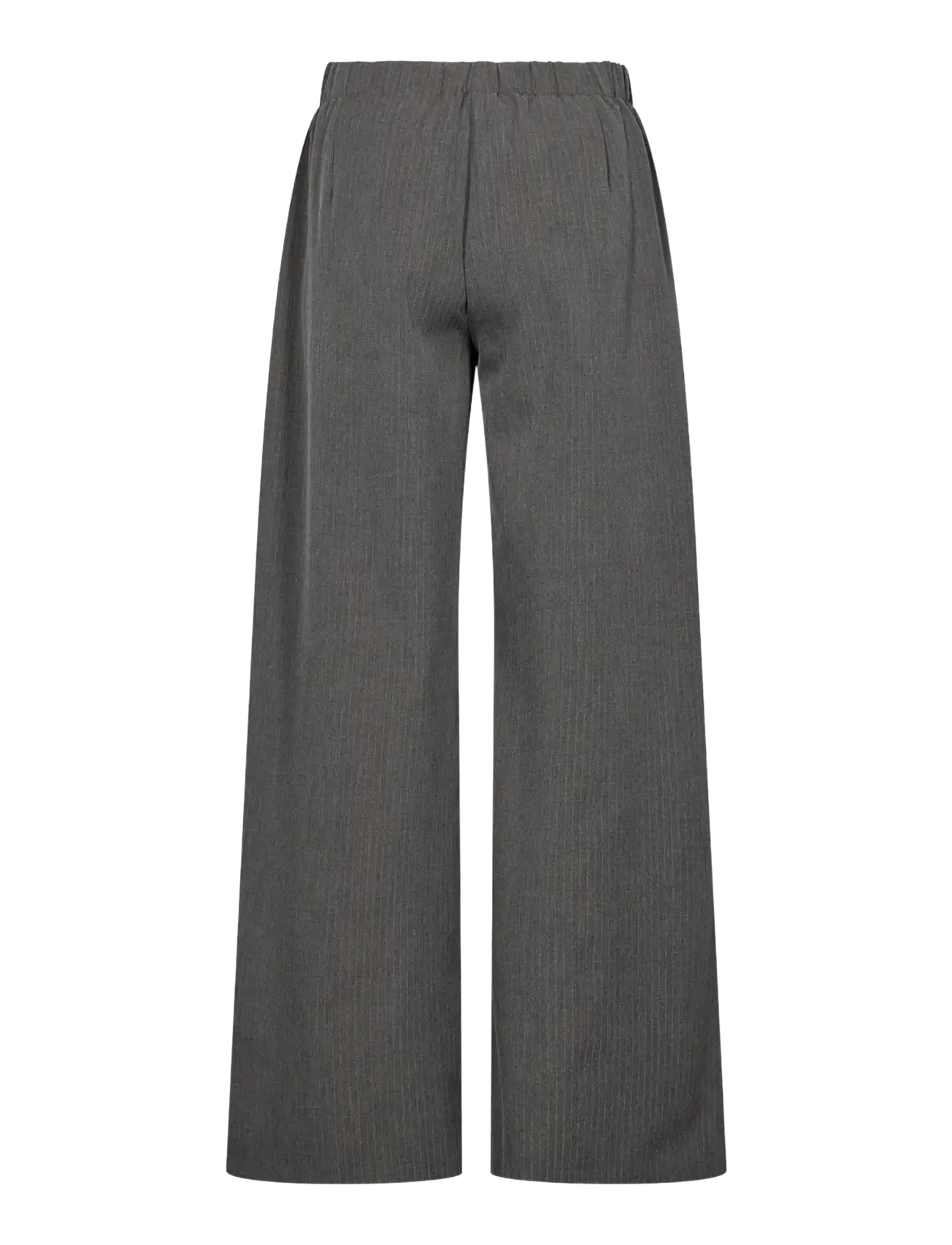 Levete Room - LR-UNITY - bukser med brede ben - 99906c - dark grey mel. combi - 2