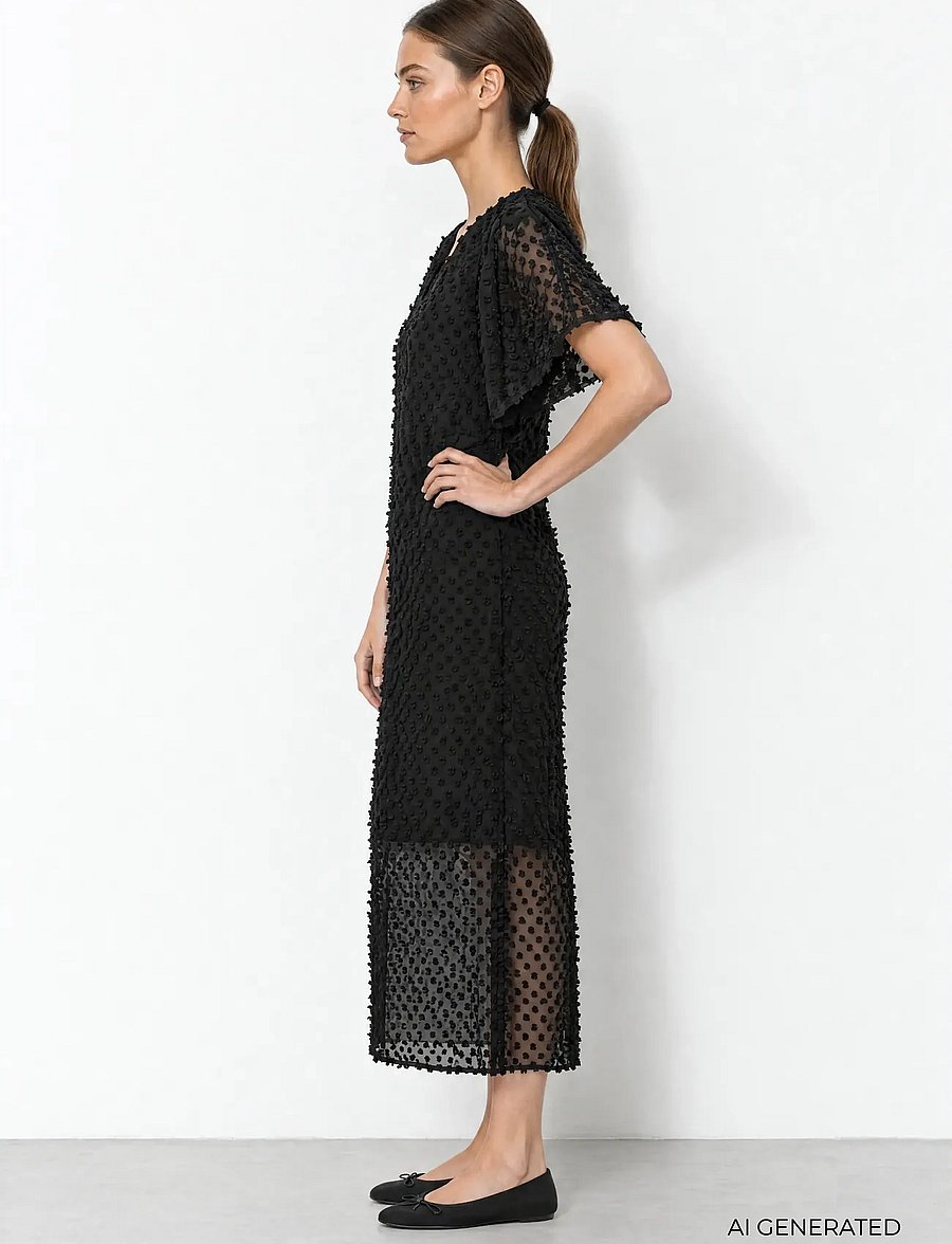 Levete Room - LR-UZURI - midikleidid - 9999 black - 4