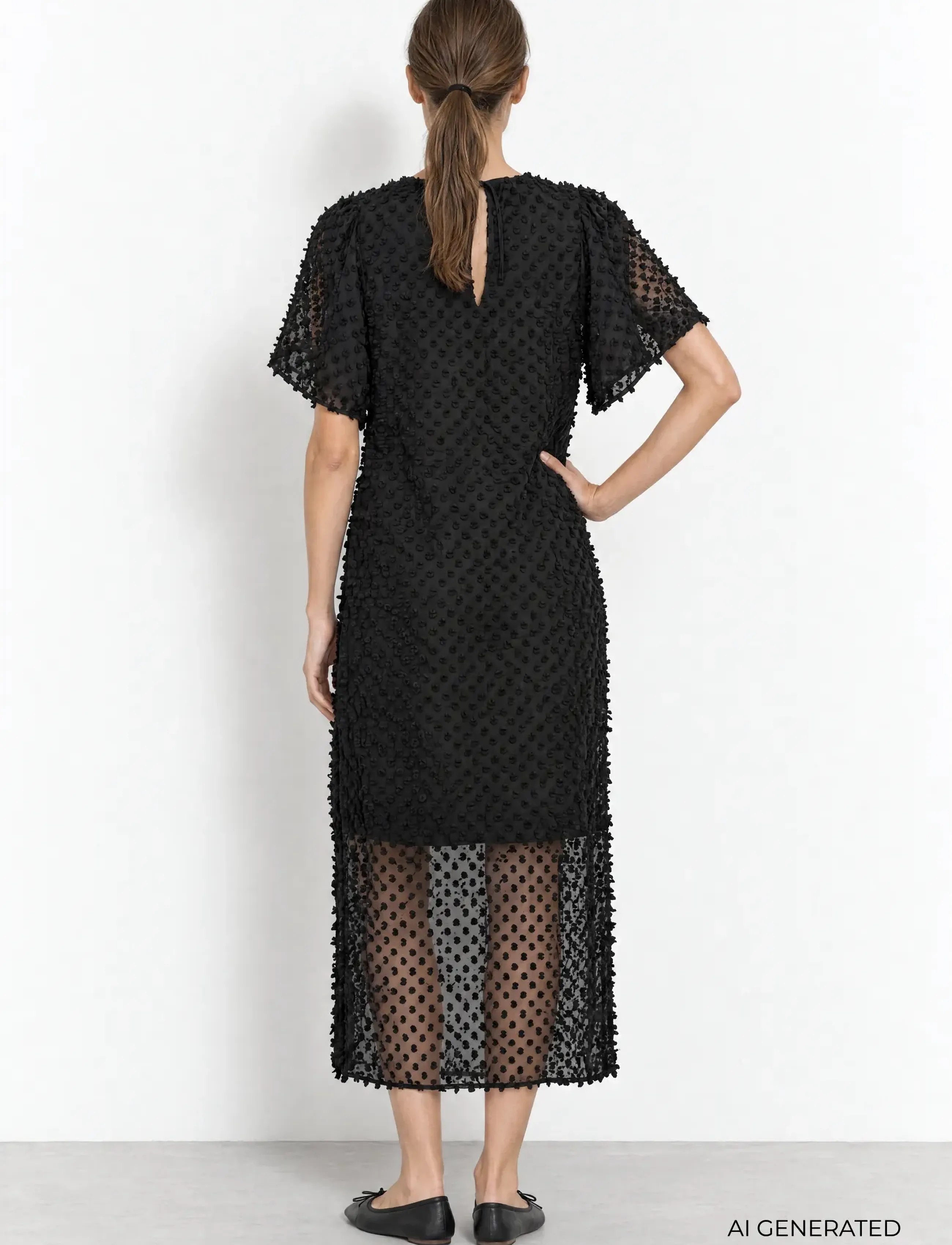 Levete Room - LR-UZURI - midikleidid - 9999 black - 5