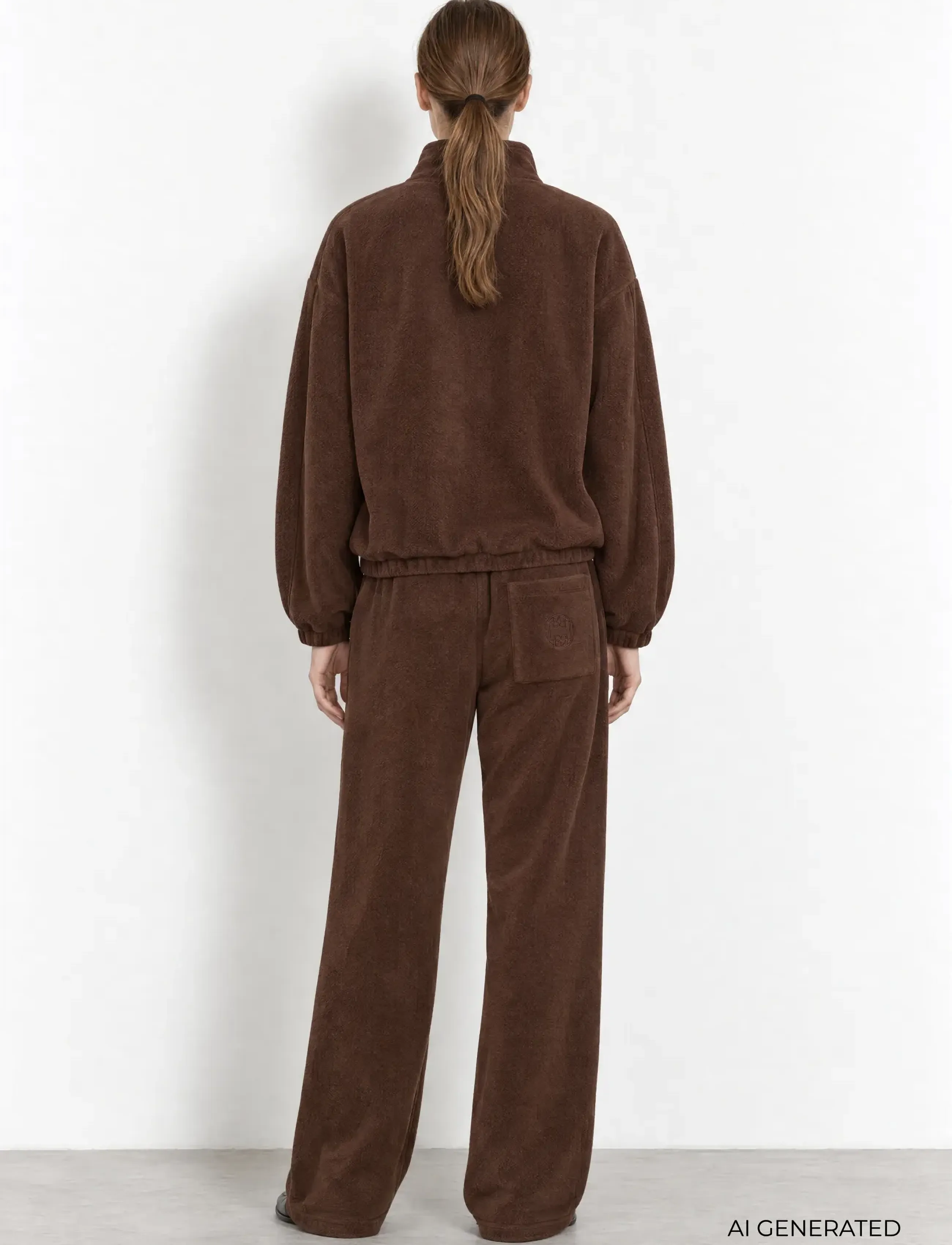 Levete Room - LR-URIELA - fleece og mellemlag - 8910 coffee bean - 4