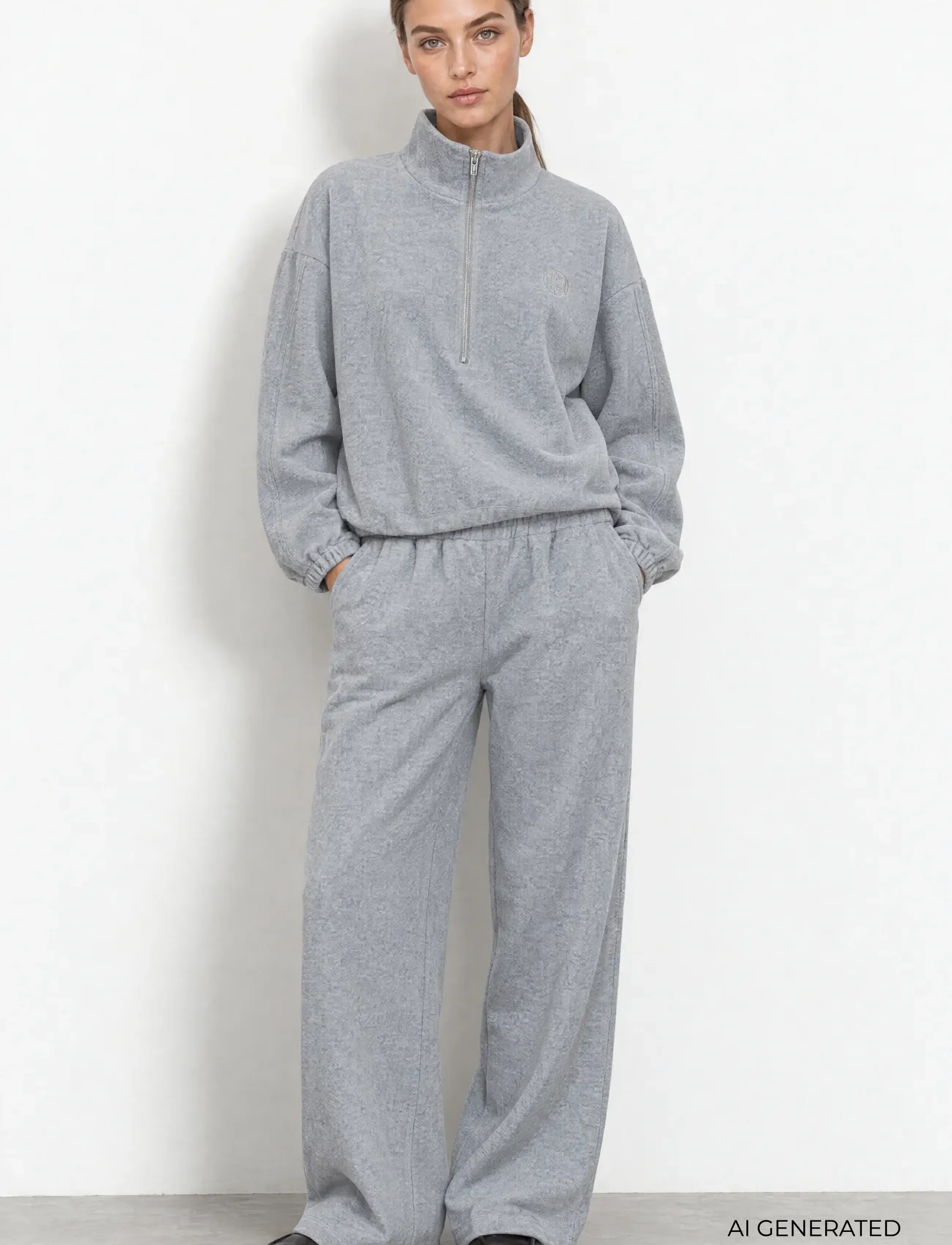 Levete Room - LR-URIELA - fleece & midlayer - 99110 lt grey melange - 0