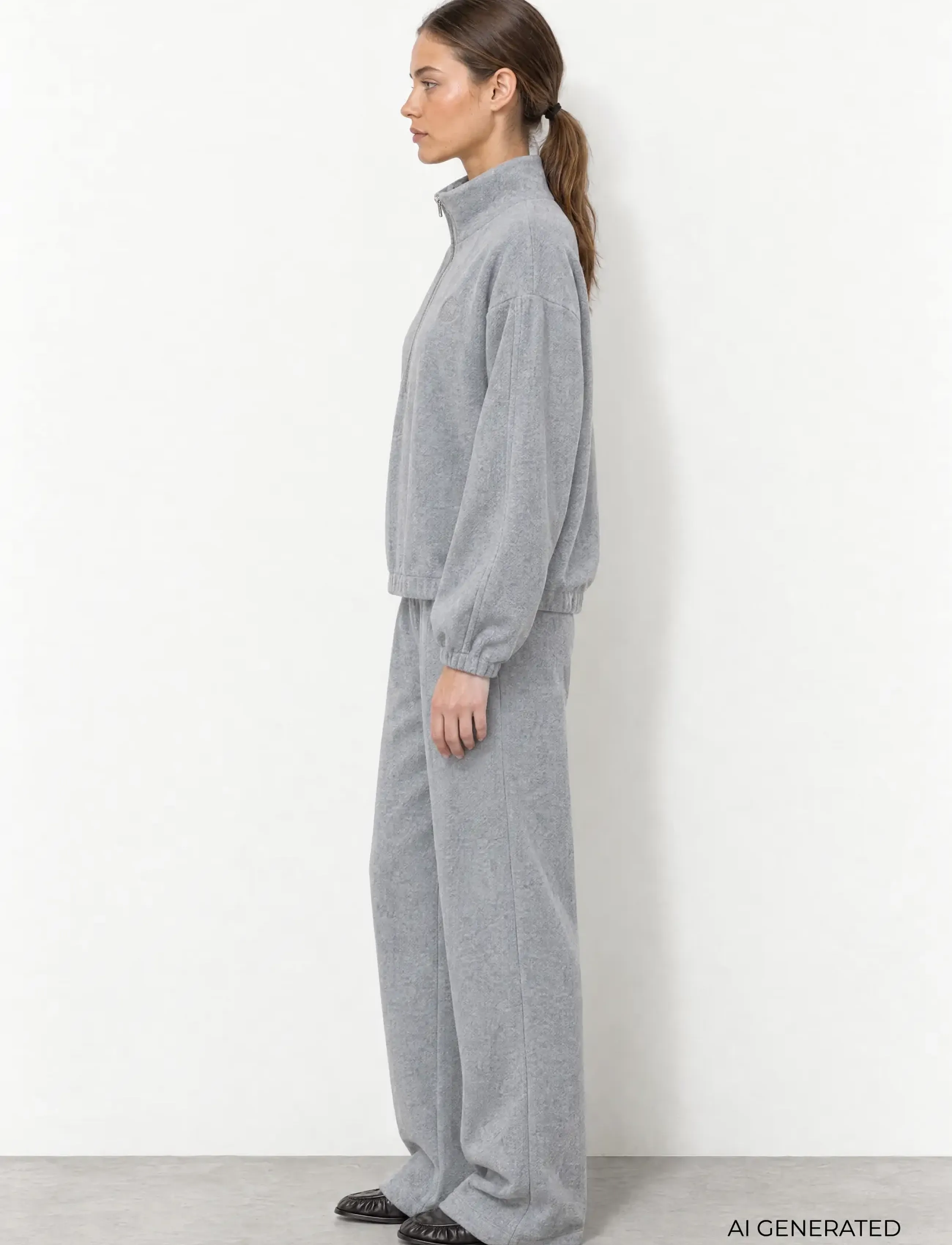 Levete Room - LR-URIELA - fleece & midlayer - 99110 lt grey melange - 3