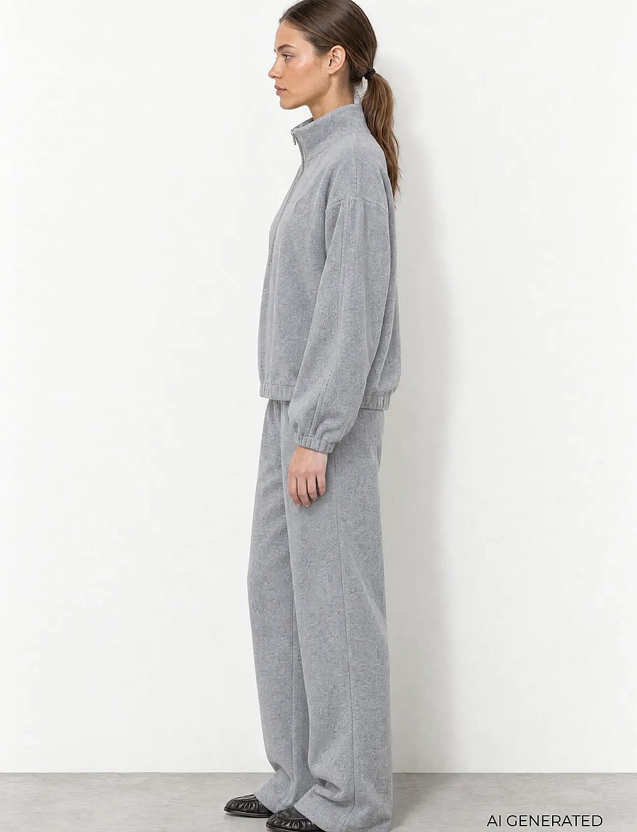 Levete Room - LR-URIELA - fleece & midlayer - 99110 lt grey melange - 3