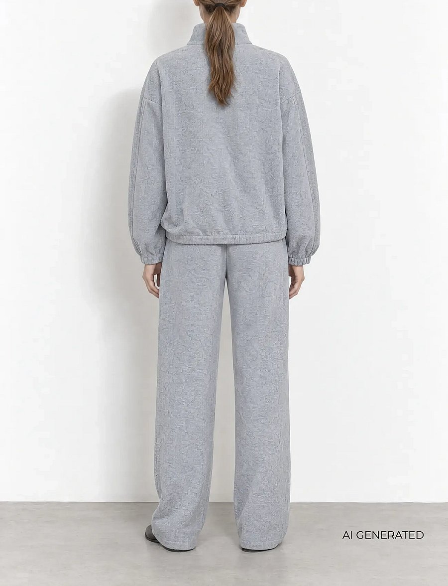 Levete Room - LR-URIELA - fleece & midlayer - 99110 lt grey melange - 4
