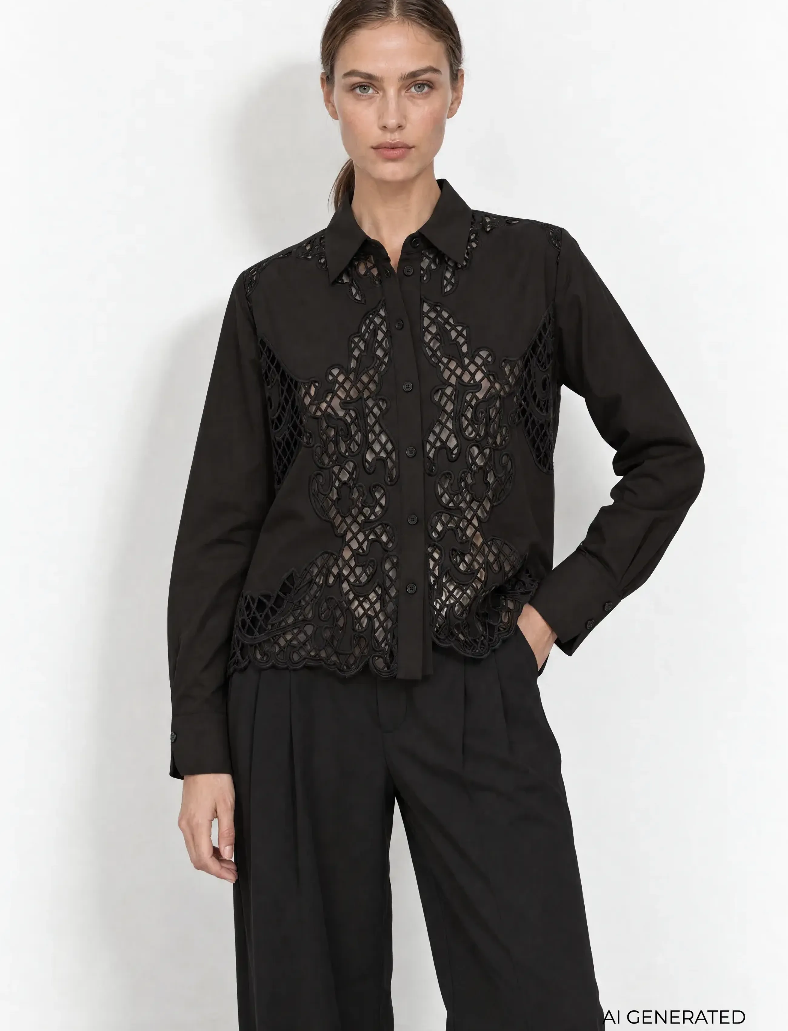 Levete Room LR-UMARINE - Pluusid ja särgid - 9999 BLACK / black