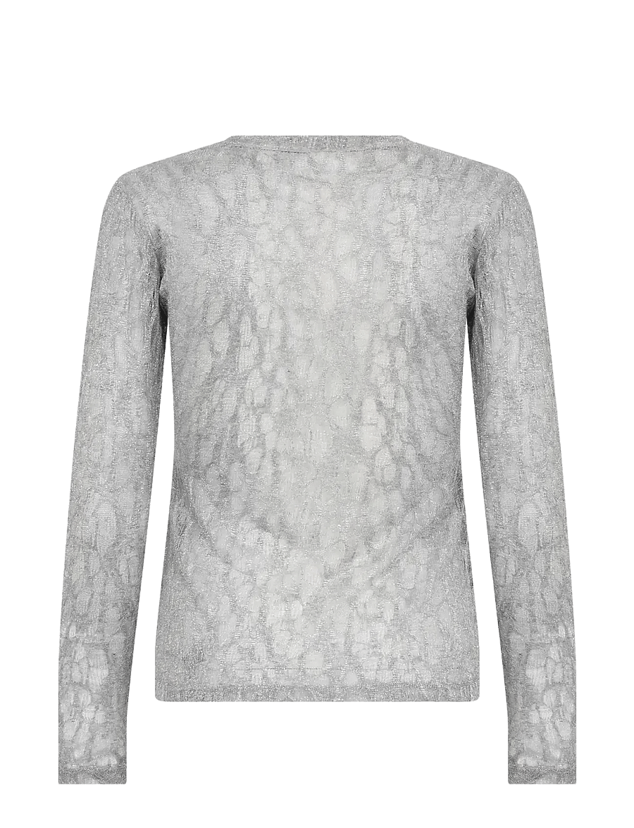 Levete Room - LR-URINA - langærmede bluser - 9480c volcanic ash combi - 2