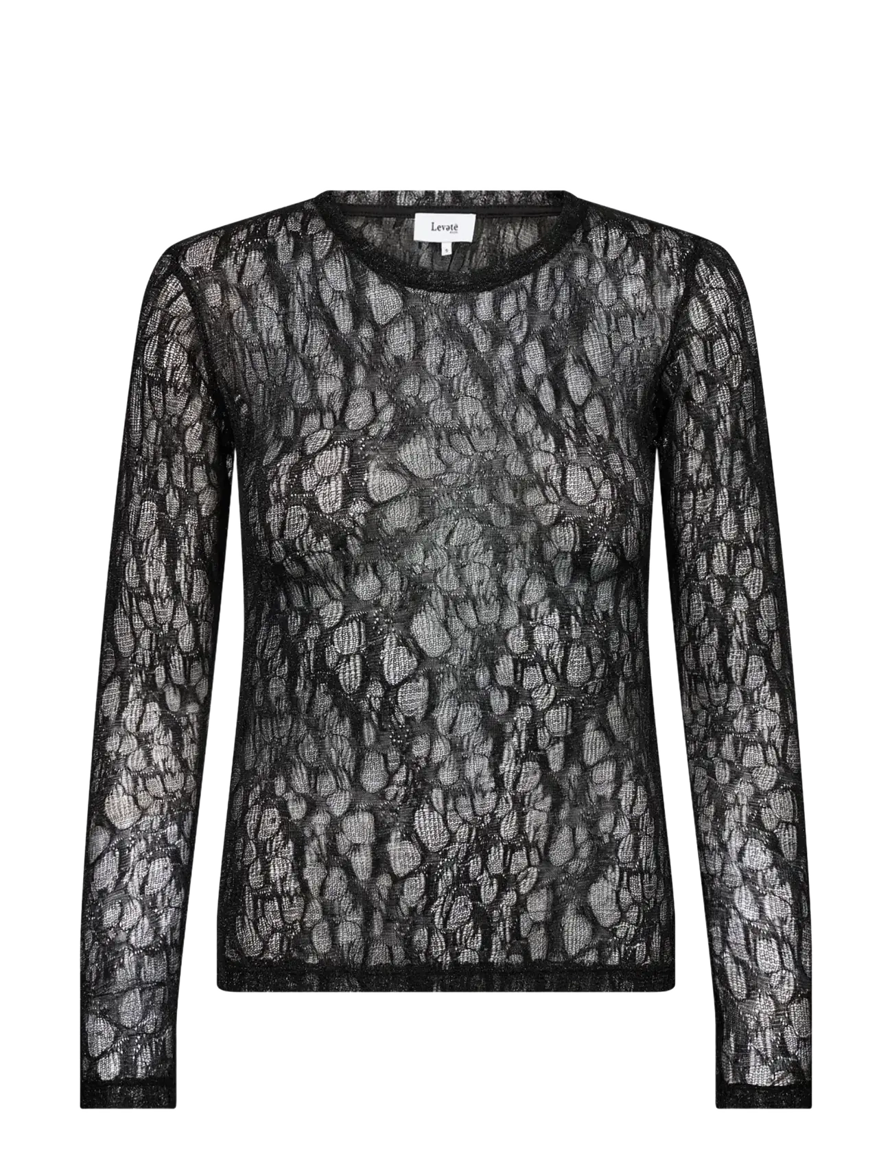 Levete Room LR-URINA - Blouses & Shirts - 9999 BLACK COMBI / black